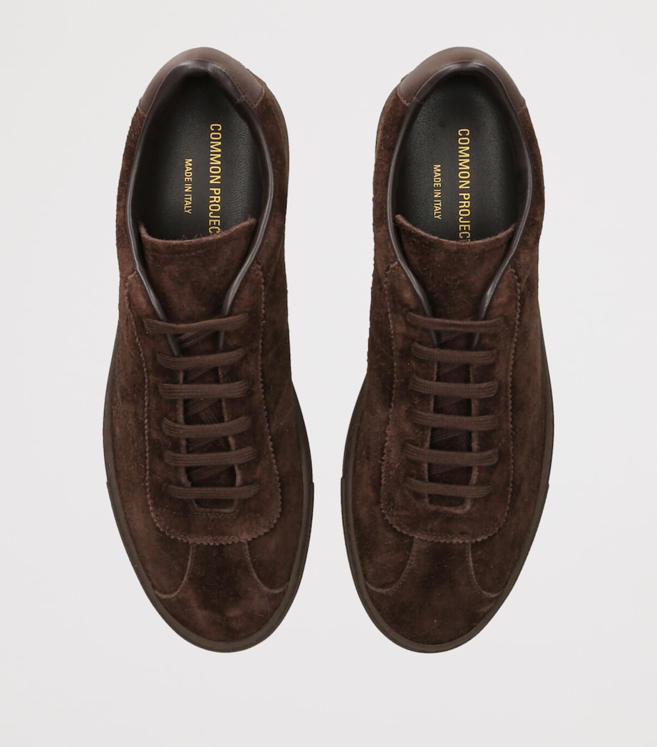 Suede Field Sneakers DARK BROWN Image 4