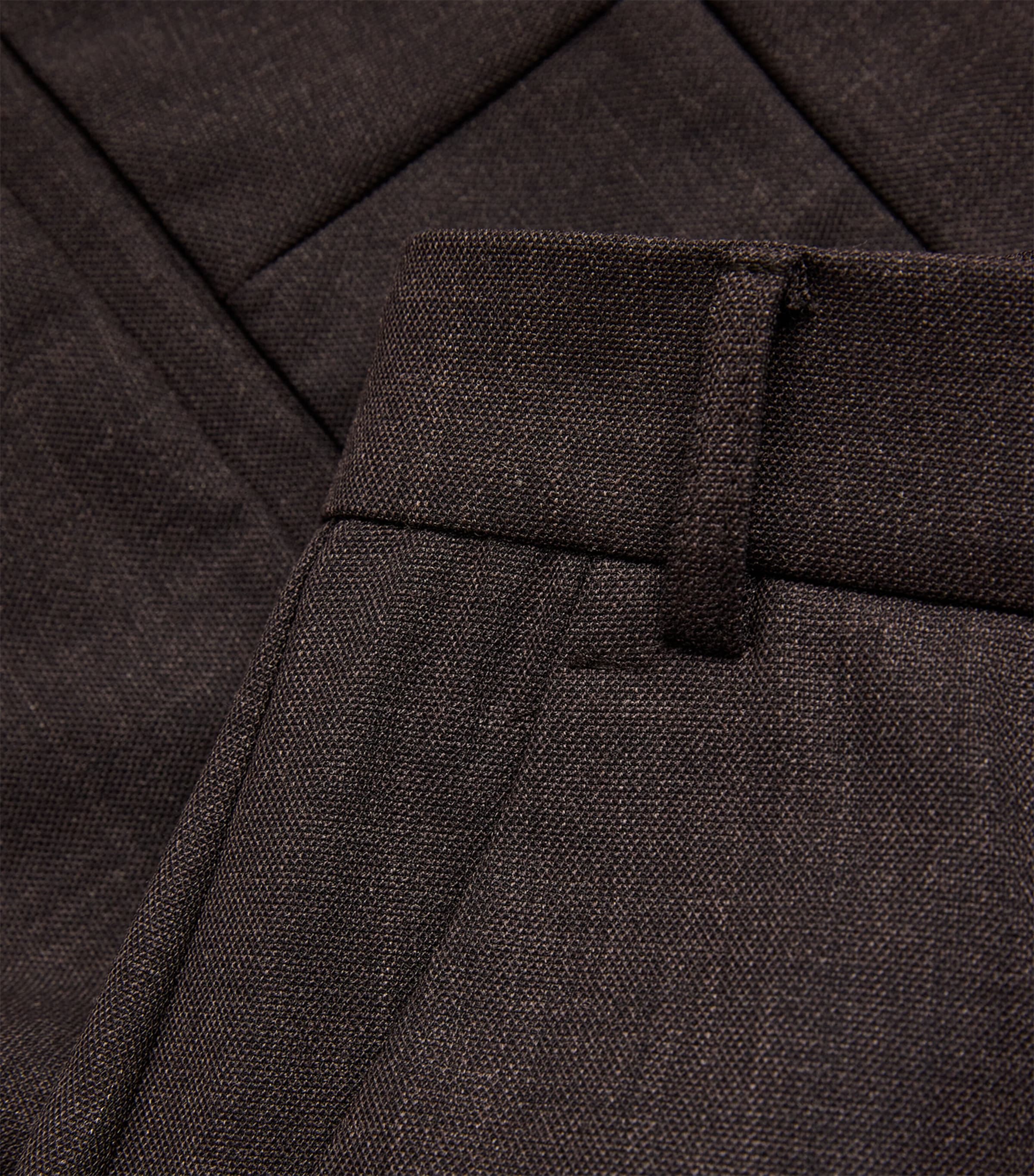 Tailored Straight Leg Trousers BLACKBOARD Image 5