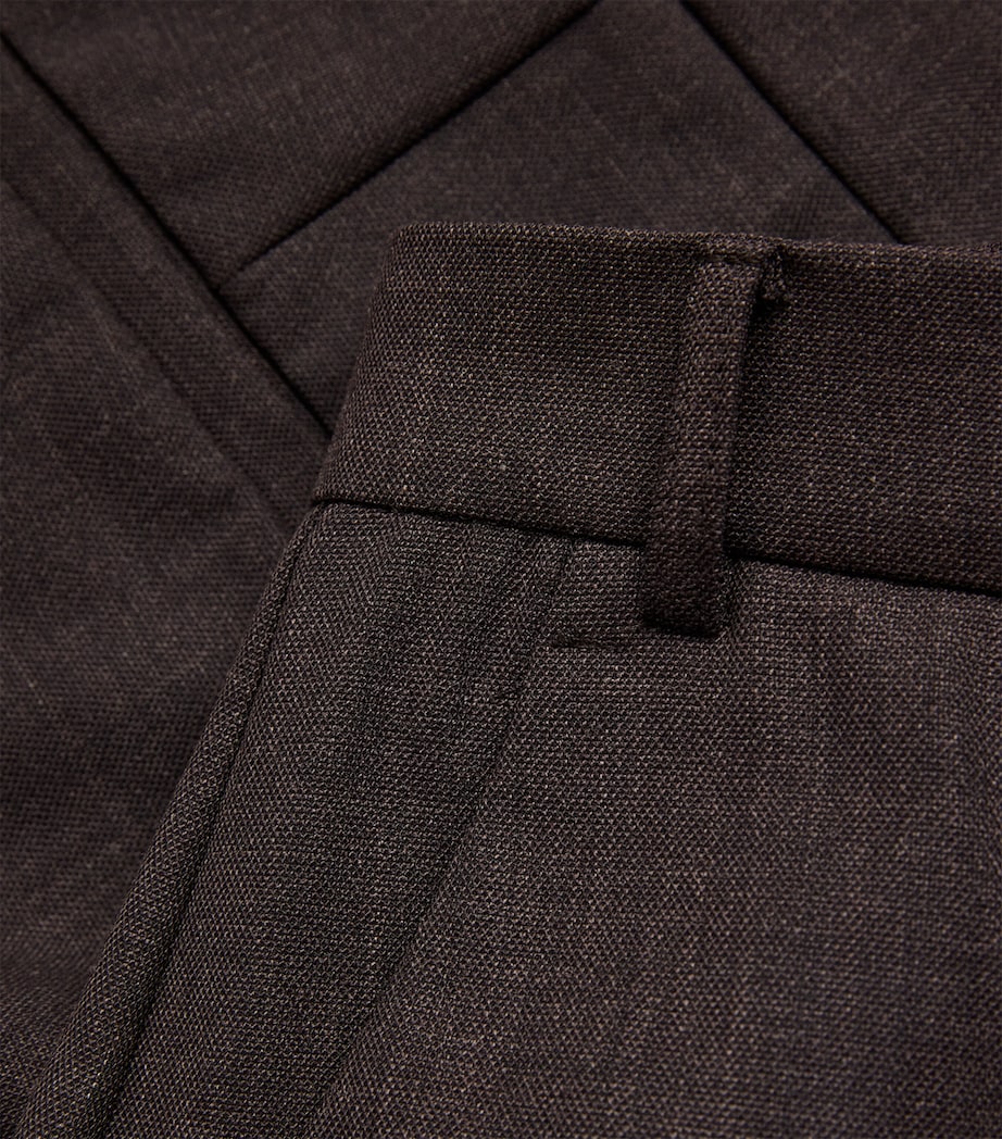 Tailored Straight Leg Trousers BLACKBOARD Image 5