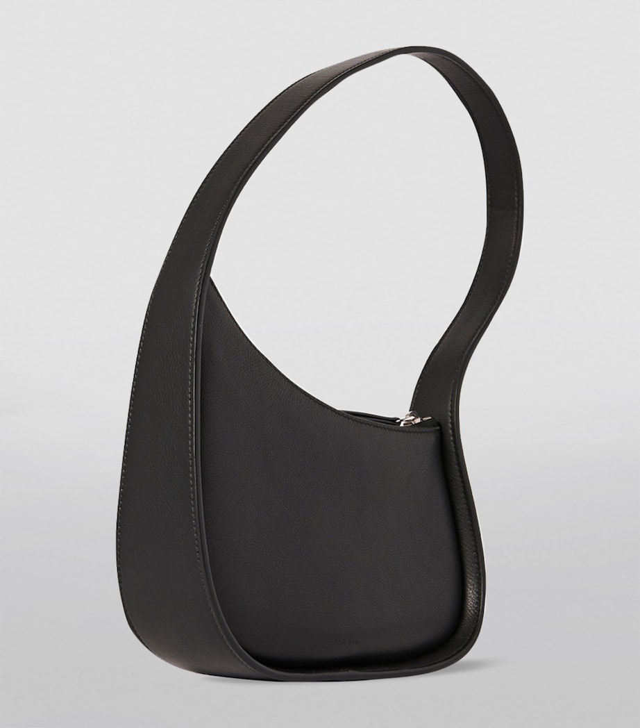 Half Moon Leather Shoulder Bag BLACK PLD Image 2
