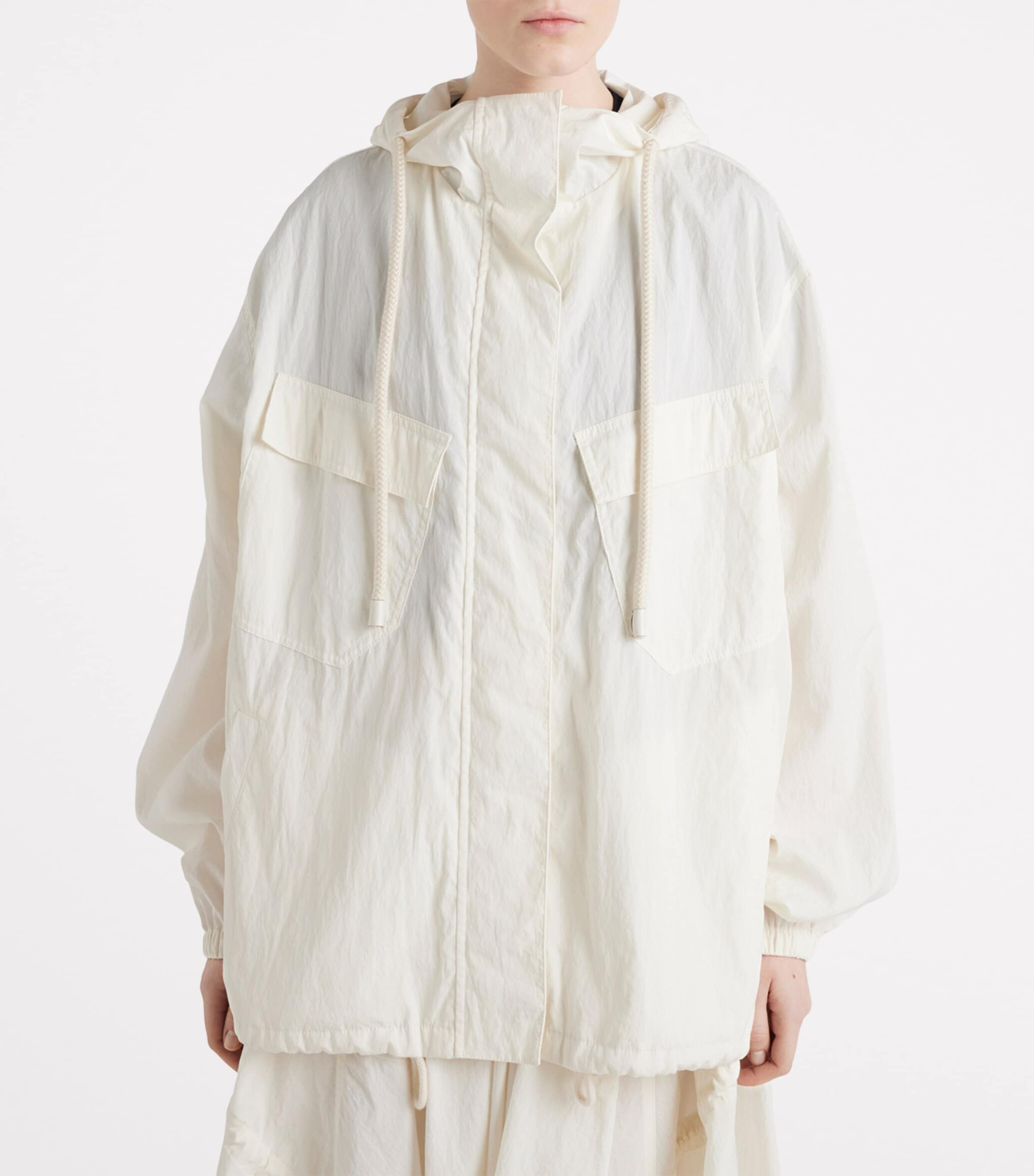 Cotton-Blend Belted Jacket F0304 Image 4