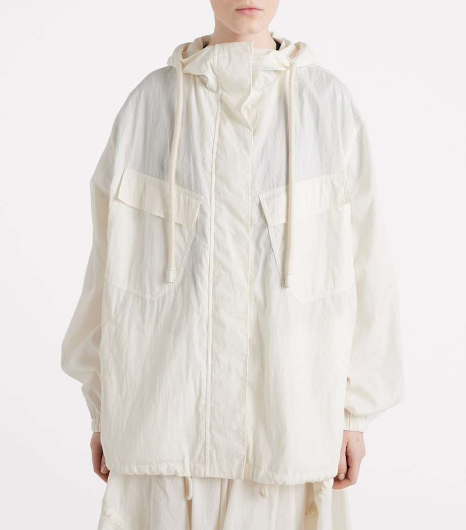 Cotton-Blend Belted Jacket F0304 Image 4