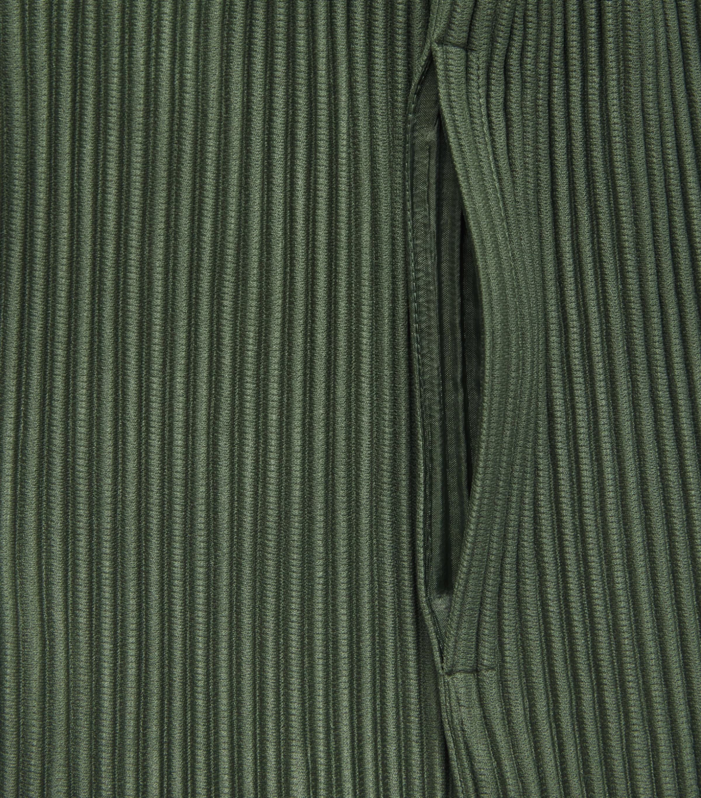 Homme Plissé Issey Miyake Mens Pleated Straight Trousers Duomo Door Green Image 6