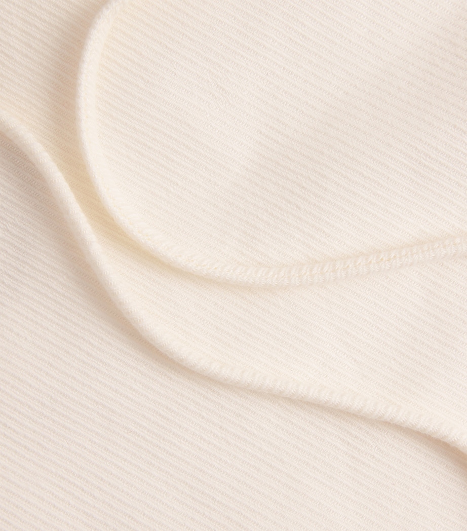 St. Agni Womens Organic Cotton-Linen Strapless Top Ivory Image 6
