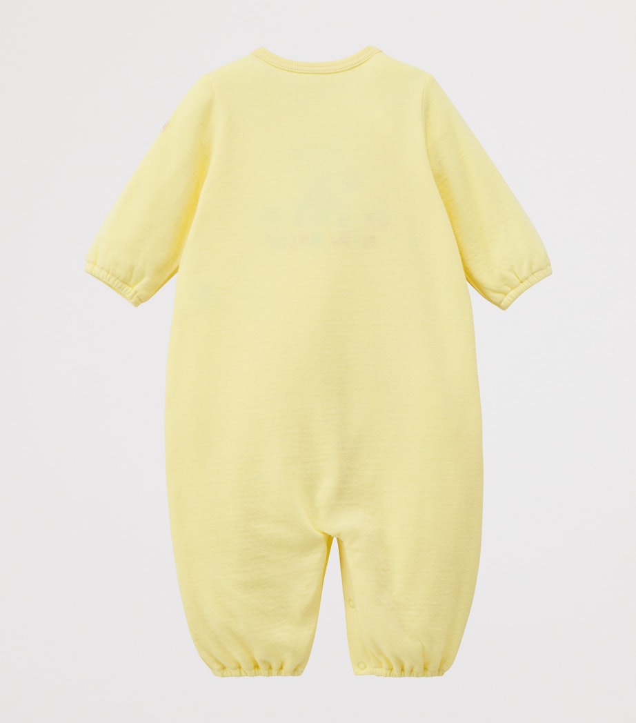 Miki House Logo Bear Embroidered Playsuit (1 Month) Image 5