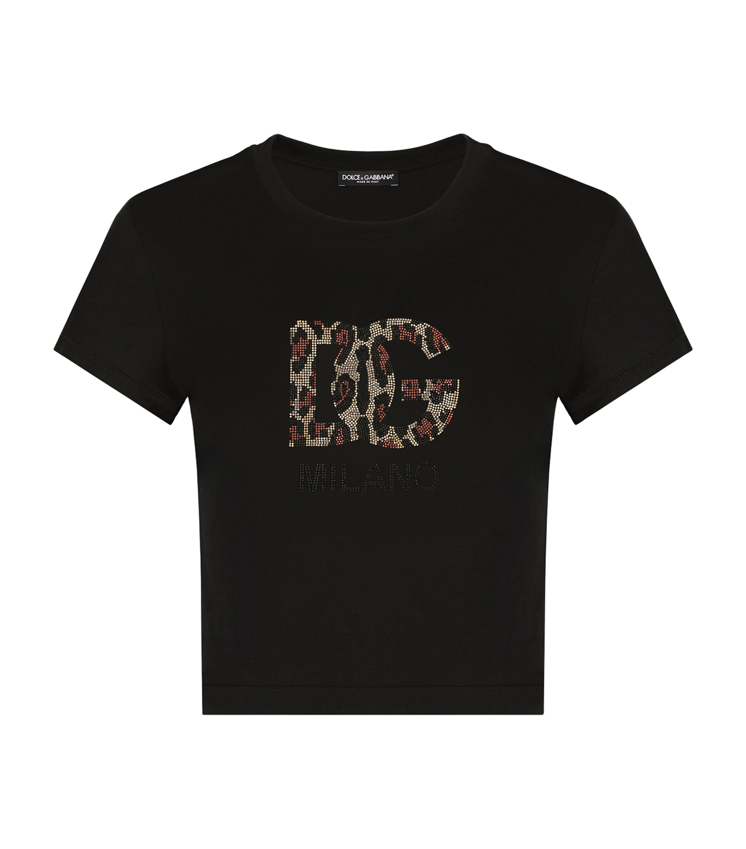 Dolce & Gabbana Embellished DG Logo T-Shirt | Harrods US