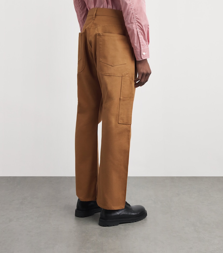 Junya Watanabe MAN Mens Cotton Trousers Brown Image 5