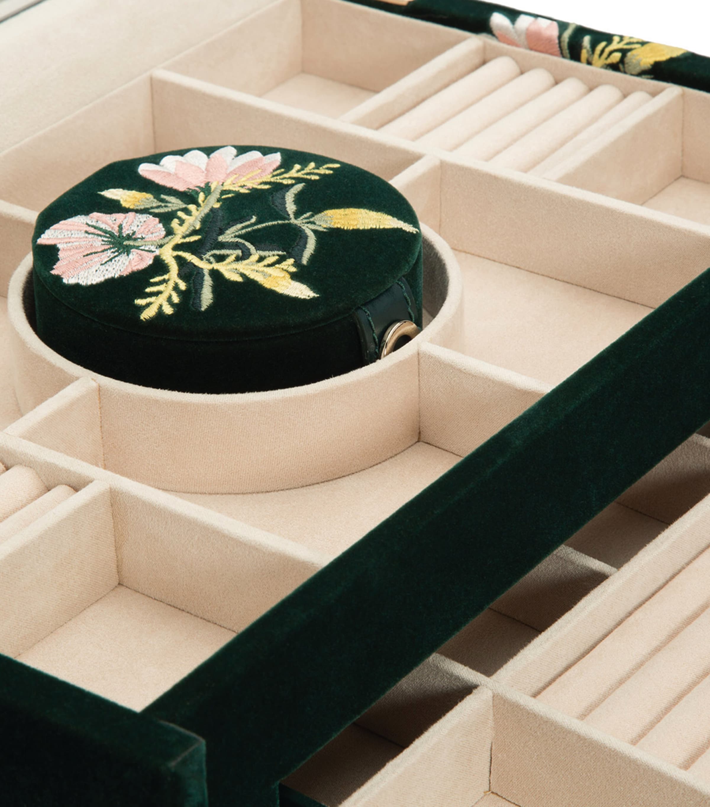 Large Zoe Jewellery Box FOREST GREEN Image 5