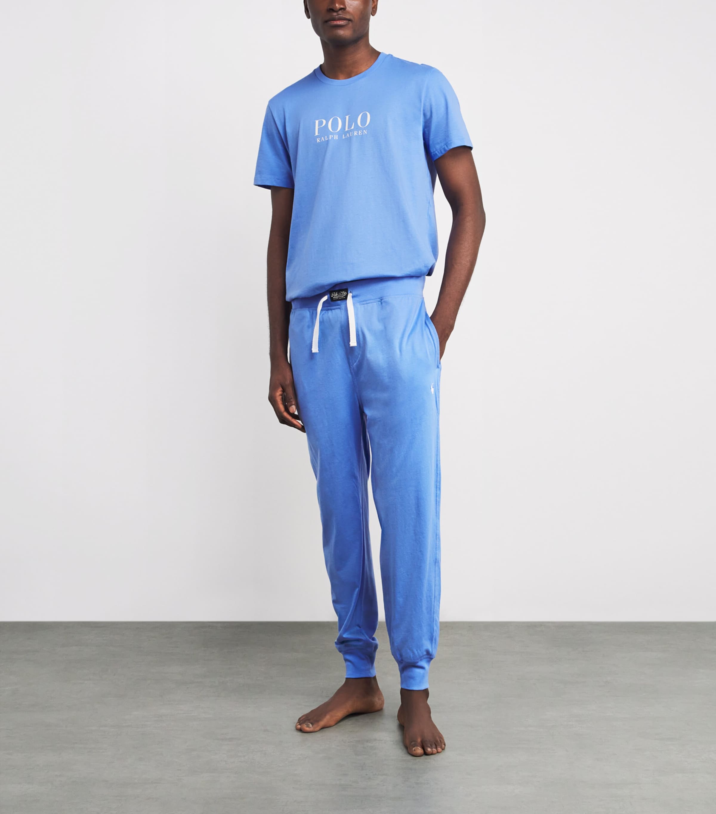 Cotton Pyjama Bottoms HARBOR ISLAND BLUE Image 2