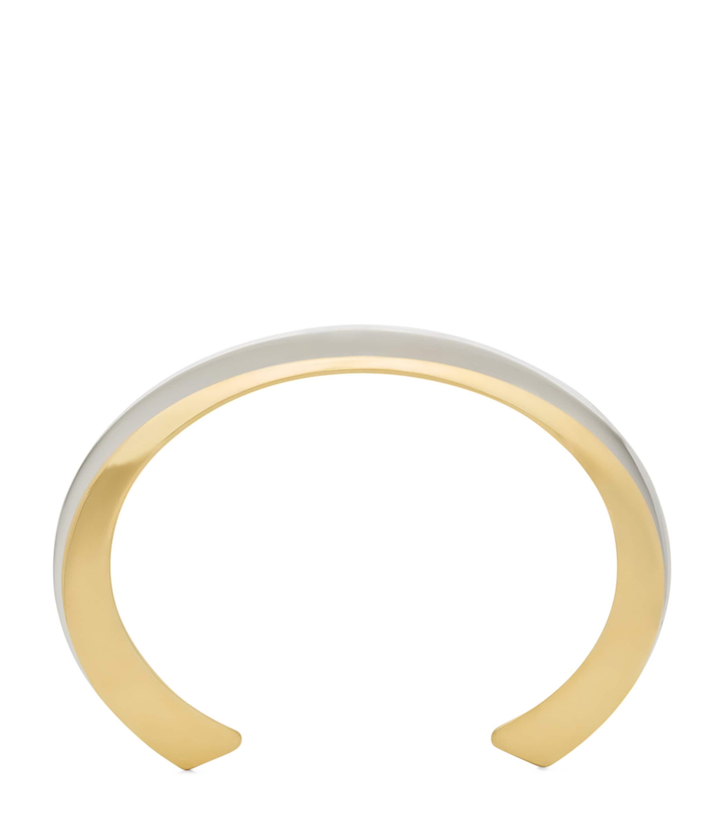 Saint Laurent Set Of 2 Peaked Cuff Bracelets