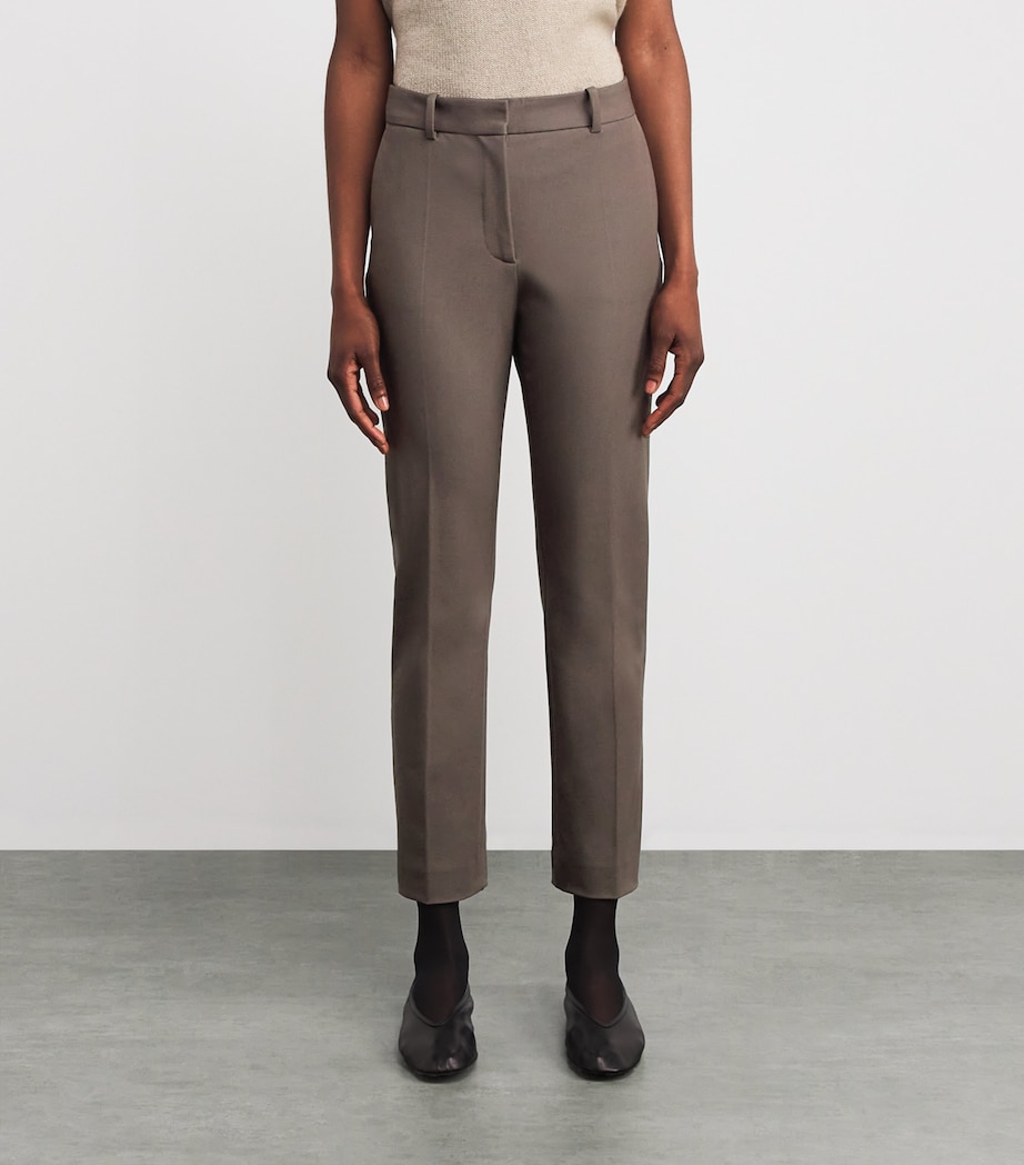 Stretch-Gabardine Coleman Trousers MUSHROOM Image 3