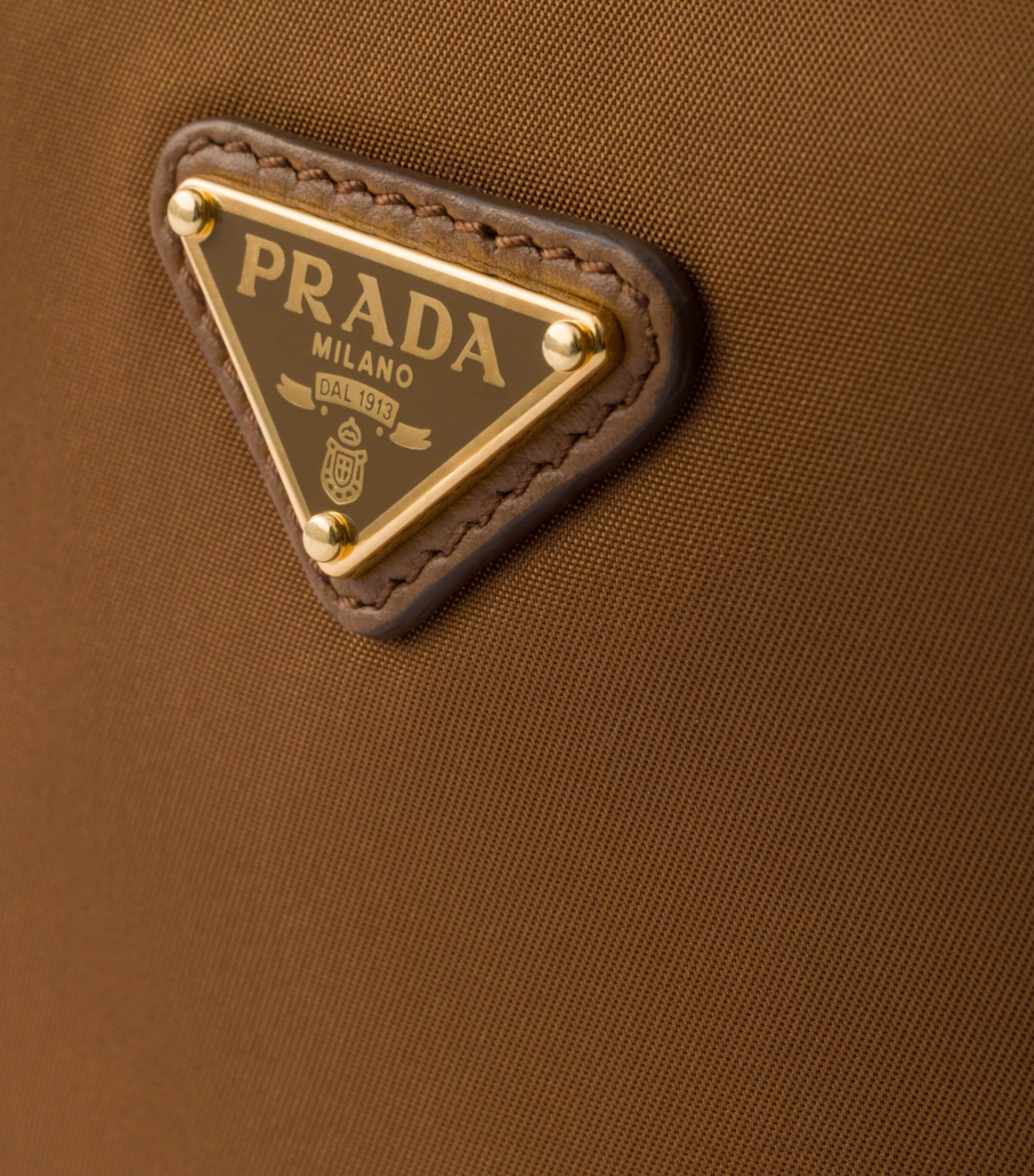 Prada Mini Re-Nylon Chérie Top-Handle Bag Brown Image 5