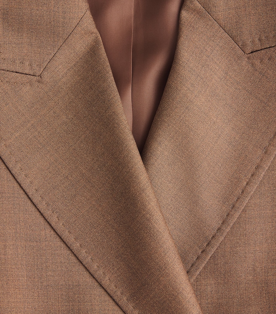 Gabriela Hearst Womens Virgin Wool Angela Blazer Cht Chestnut Image 6