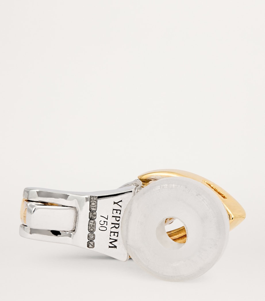 Yellow Gold and Diamond Whisper Ear Cuff YELLOW GOLD Image 3