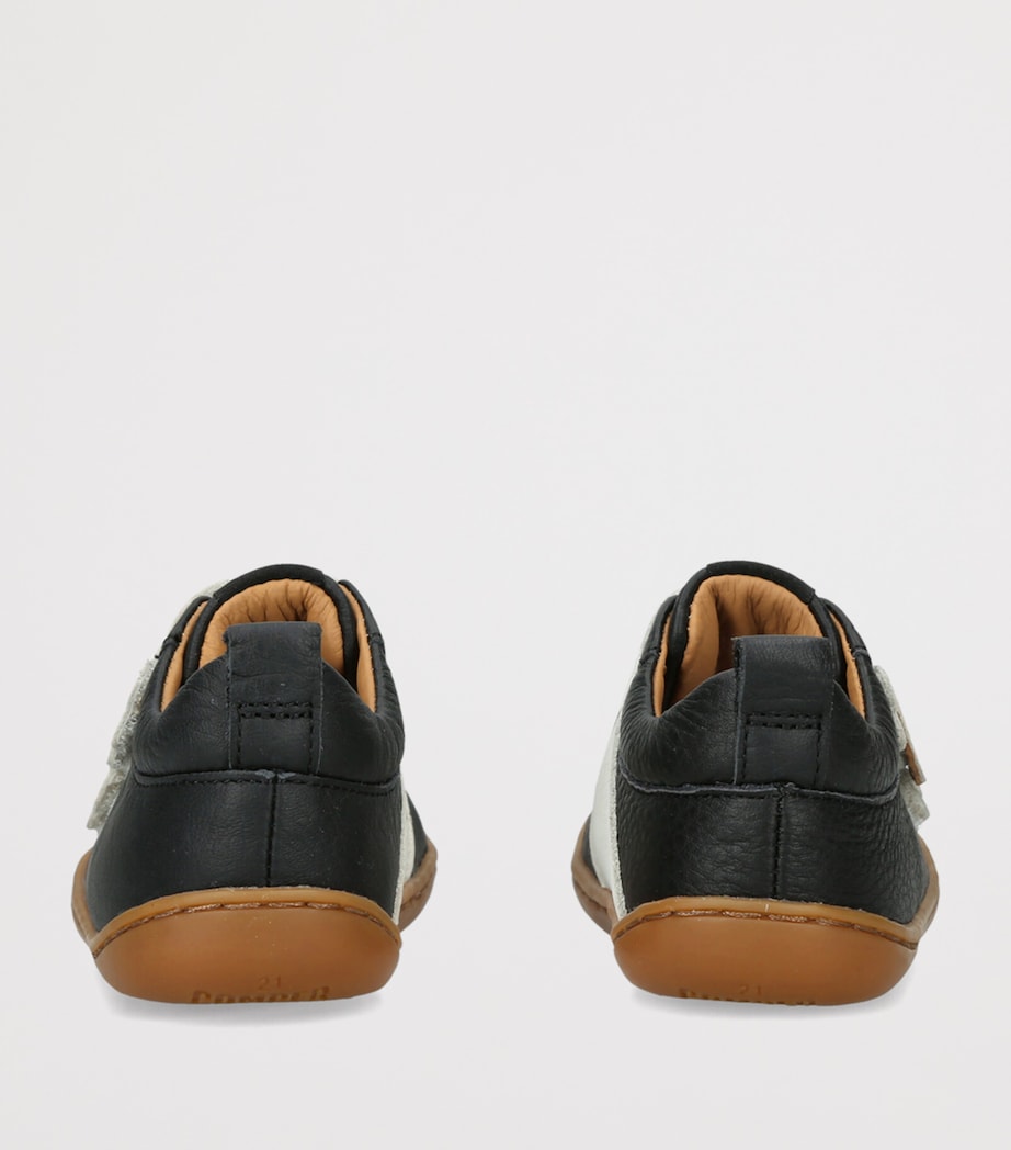 Camper Leather Cat-Detail Sneakers Blk/white Image 4