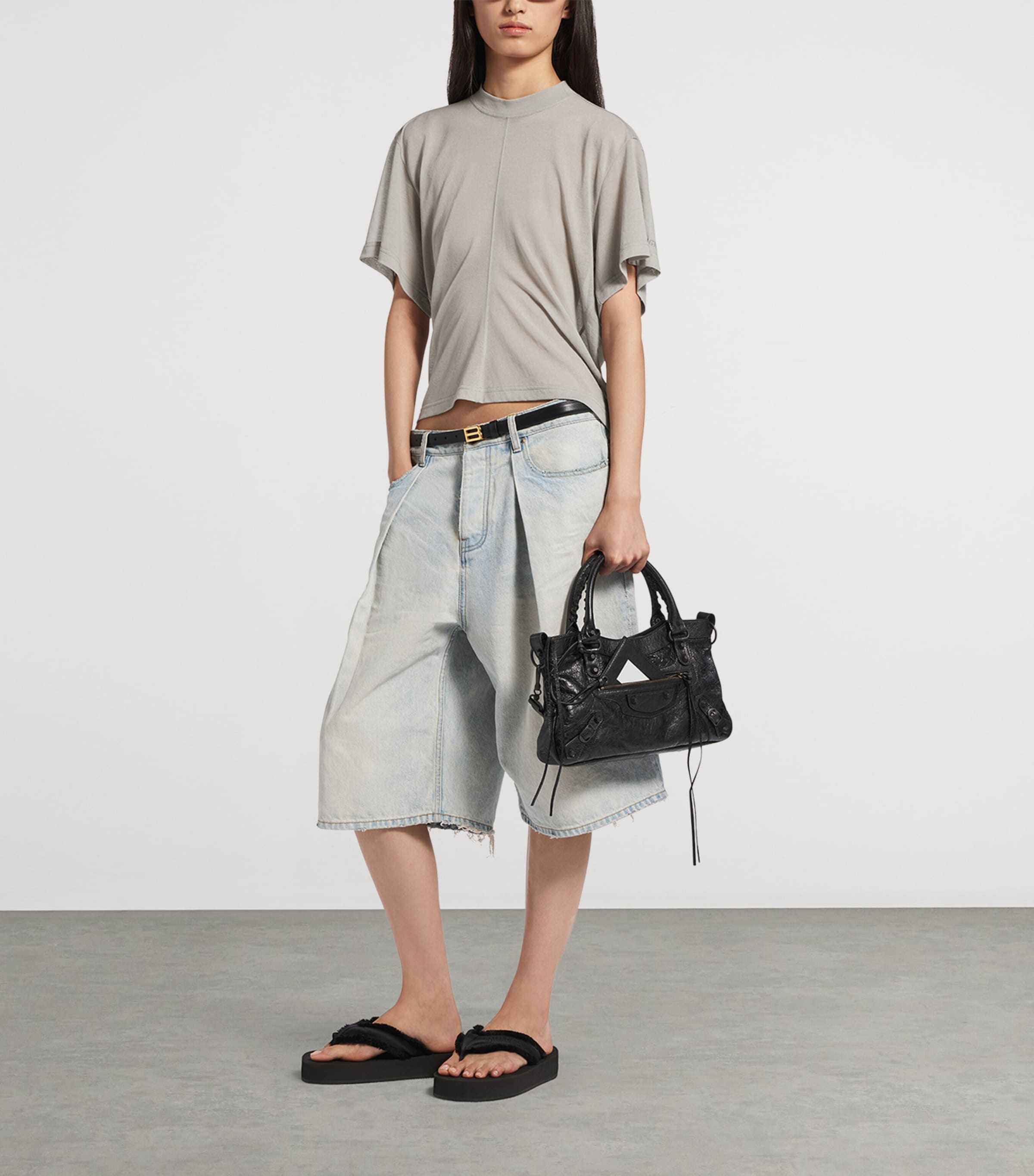 Balenciaga Womens Cotton Transparent T-Shirt Image 2