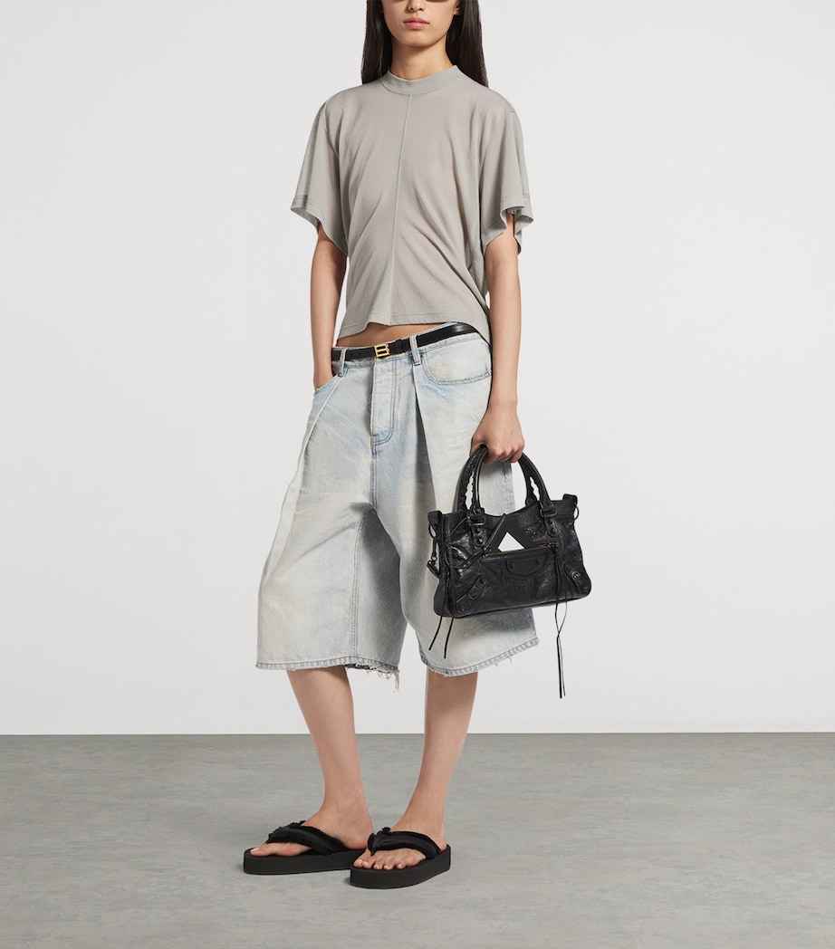 Balenciaga Womens Cotton Transparent T-Shirt Image 2