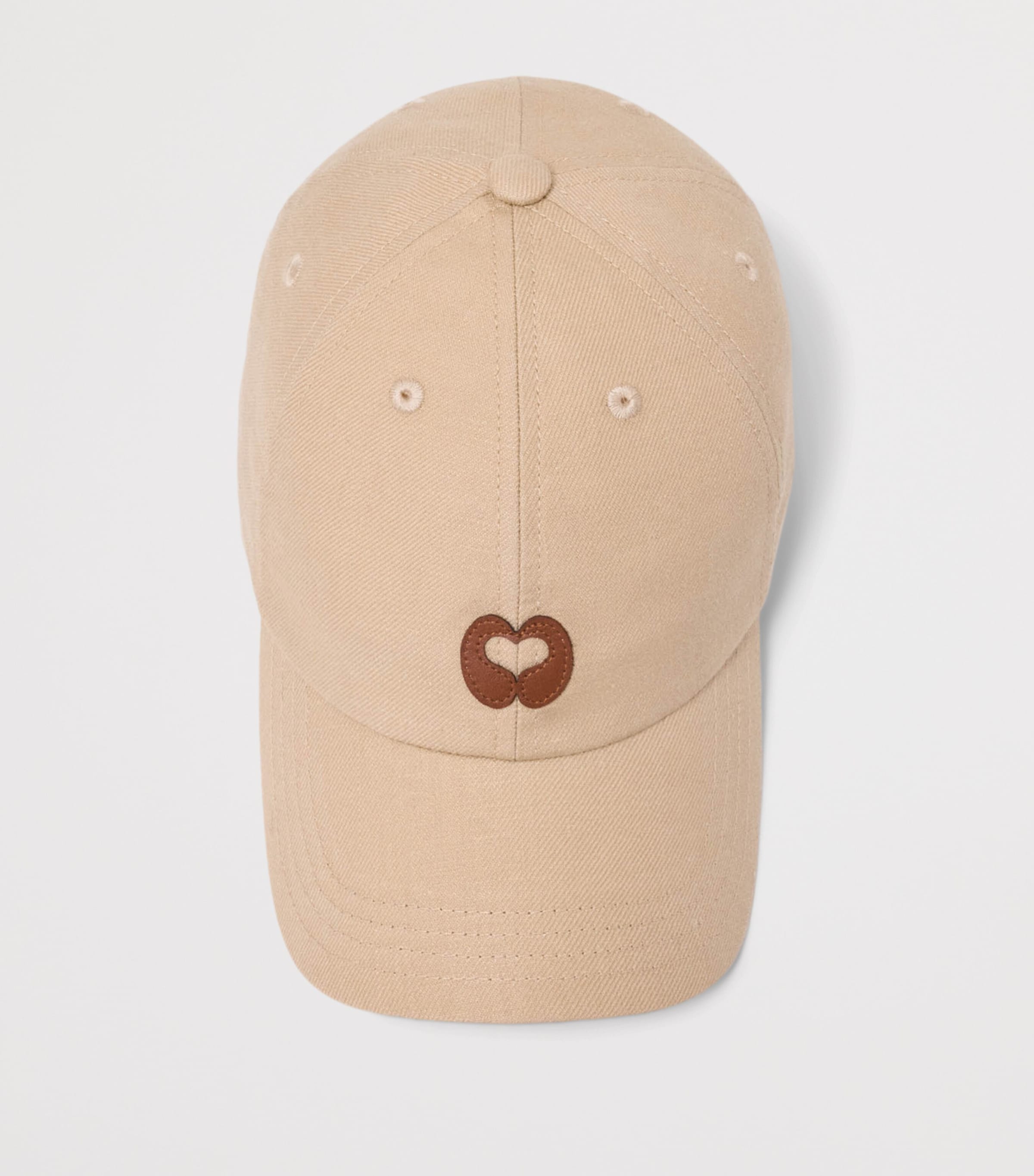 Maje Logo Baseball Cap Beige Image 4