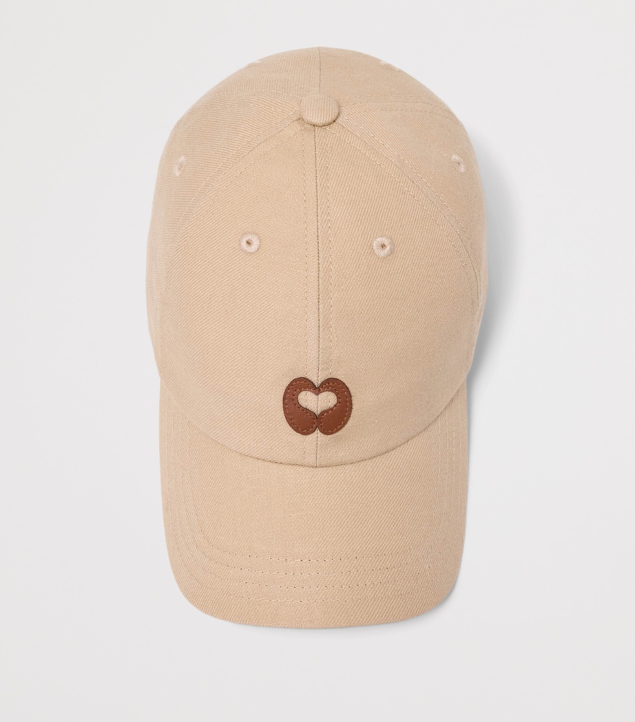 Maje Logo Baseball Cap Beige Image 4