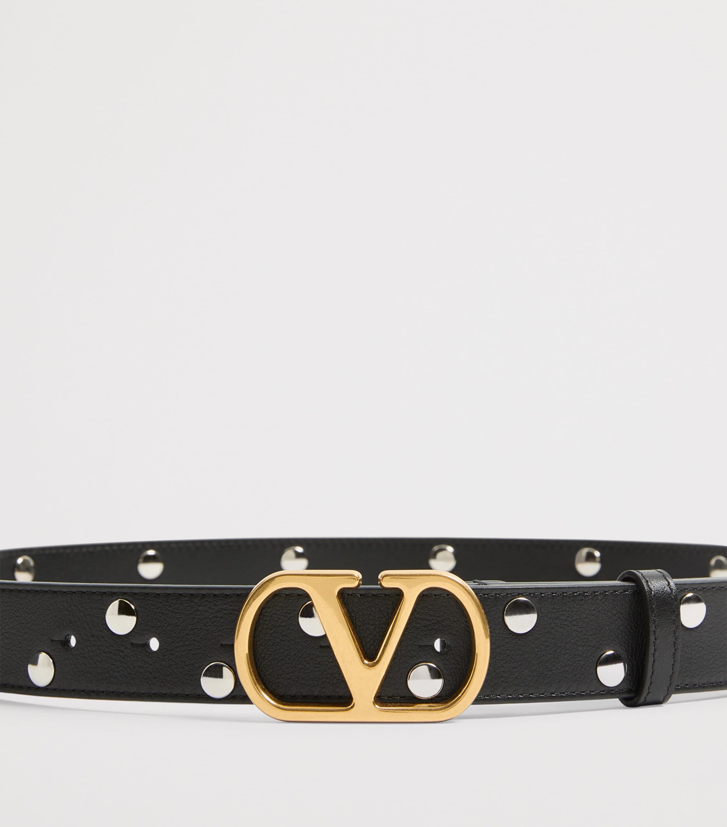 Valentino Garavani Leather VLogo Signature Belt Image 4