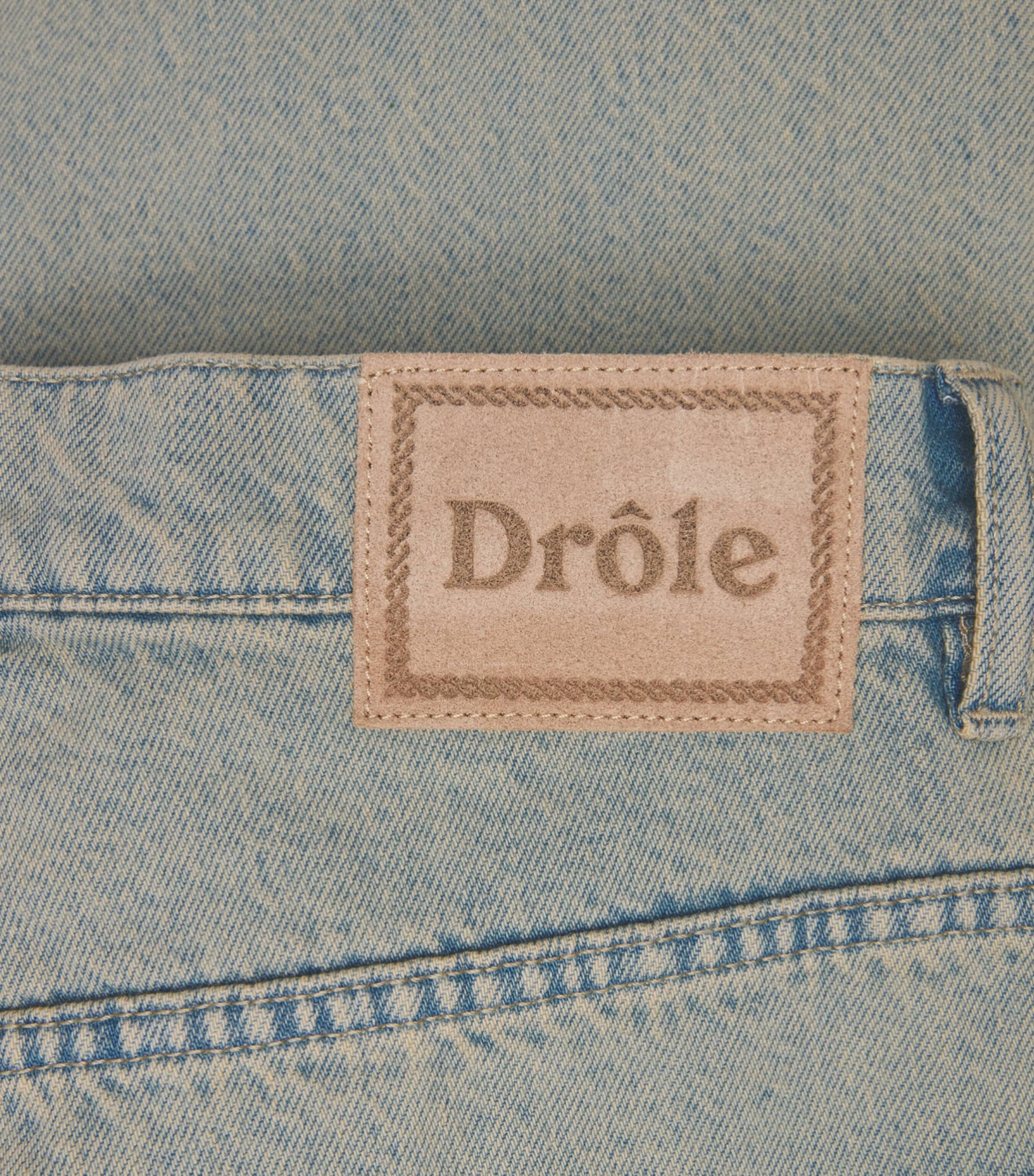 Drôle De Monsieur Mens Dusty Wide-Leg Jeans Dus / Dusty Image 6