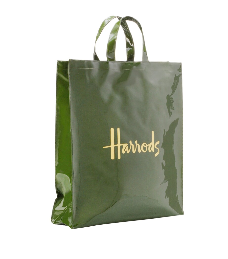 Harrods Green Large Logo Shopper Bag Harrods UK Harrods Green Large Logo Shopper Bag Harrods UK