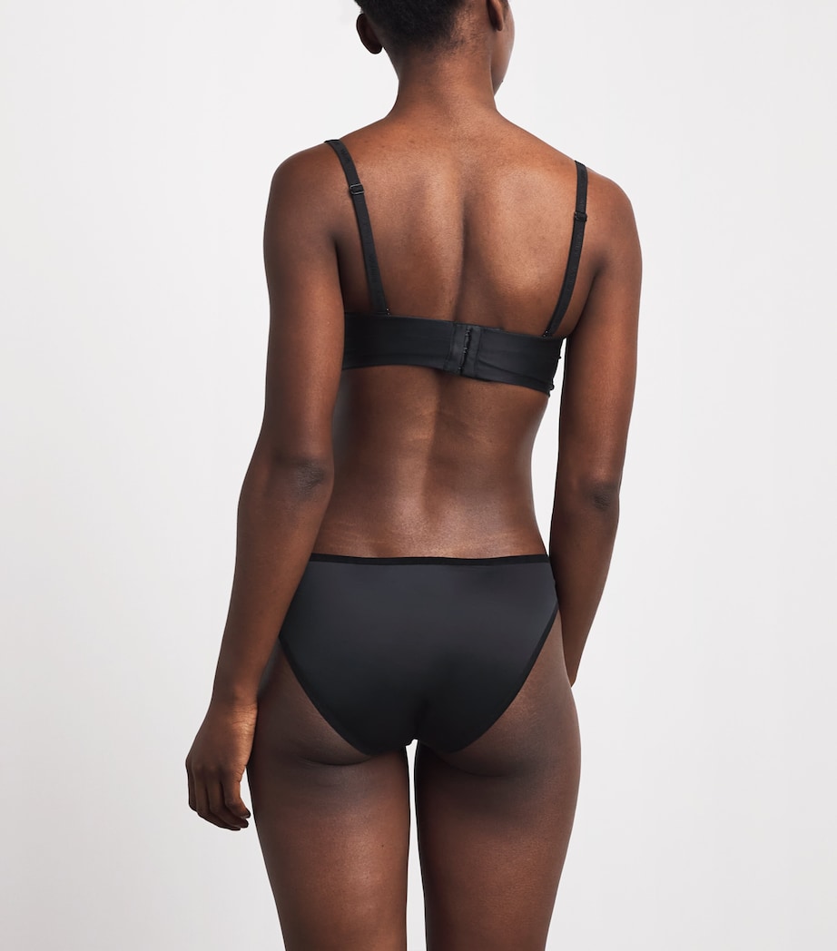 Wolford Womens Sheer Touch Tanga Briefs Black Image 3