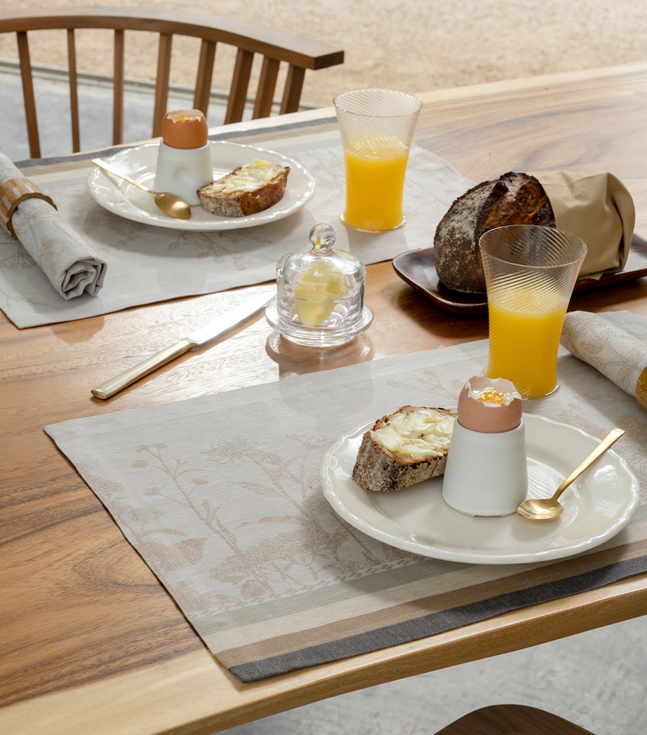Le Jacquard Français Linen Instant Bucolique Placemat (50cm x 36cm) Beige Image 2