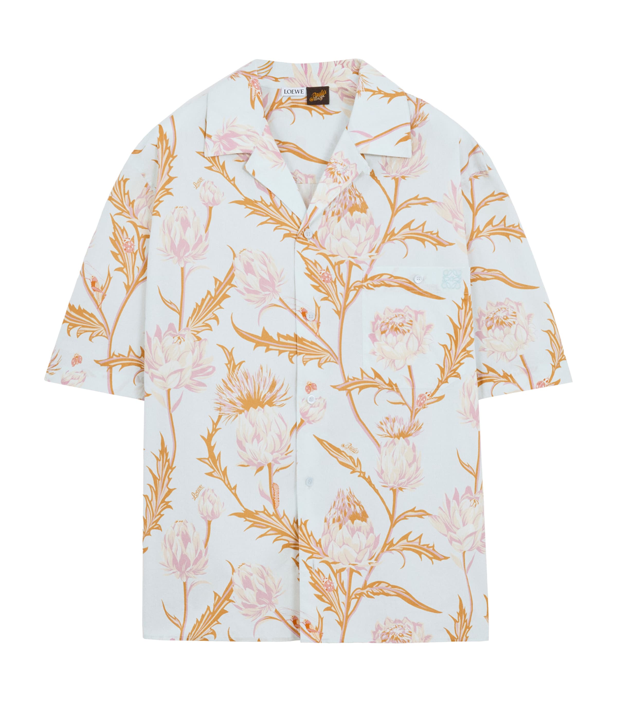 LOEWE Mens x Paula’s Ibiza Artichoke Shirt Light Blue/multicolo Image 1