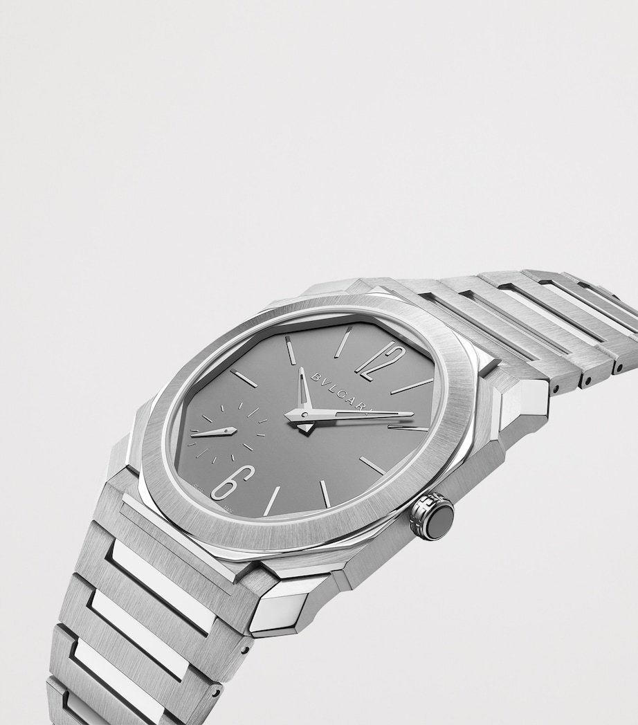 Bvlgari Titanium Octo Finissimo Automatic Watch 37mm Grey Image 3