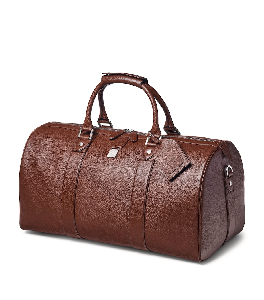 Leather Boston Holdall TOBACCO Image 2