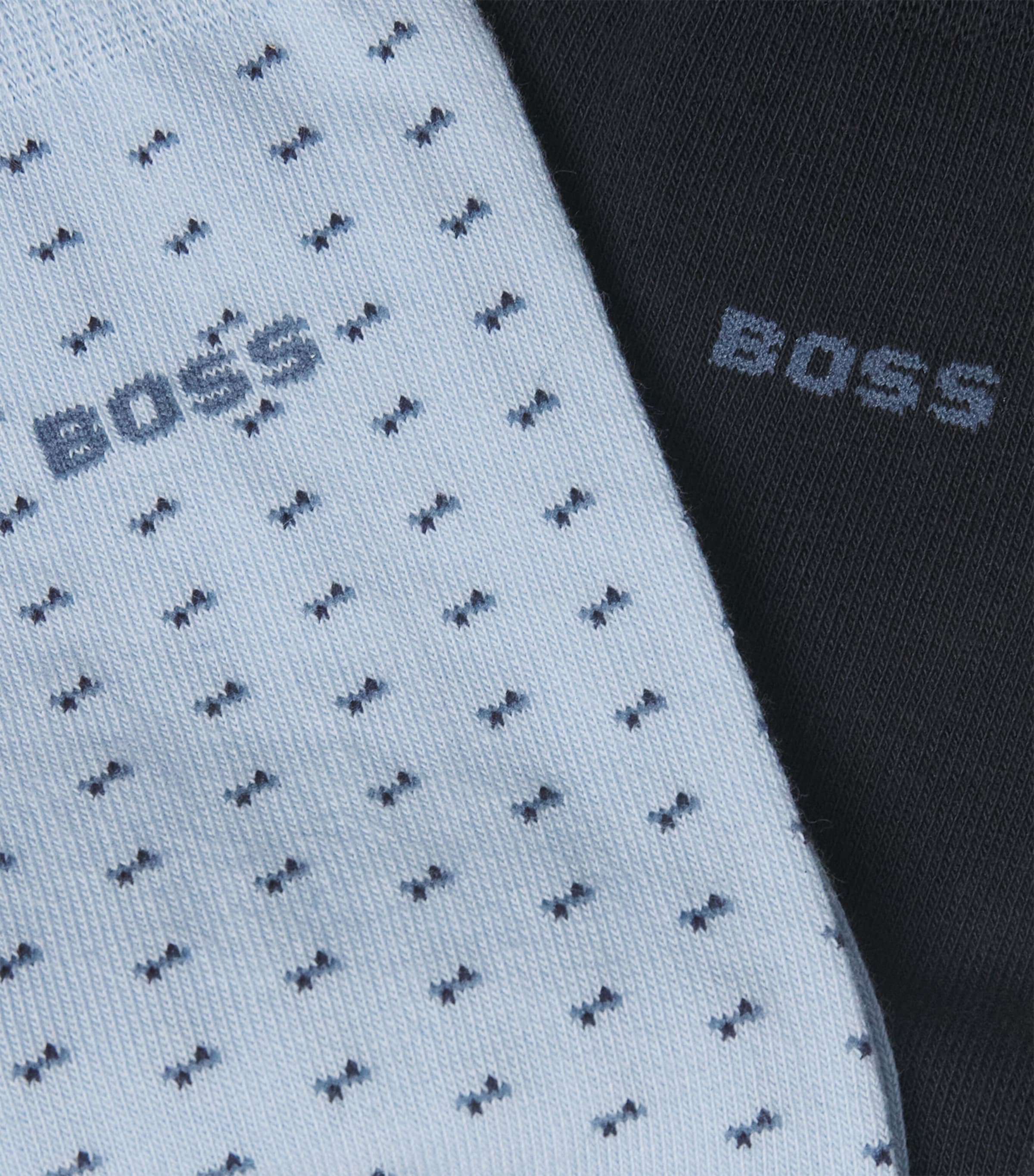 BOSS Cotton-Blend Socks (Pack of 2) Light/pastel Blu Image 2