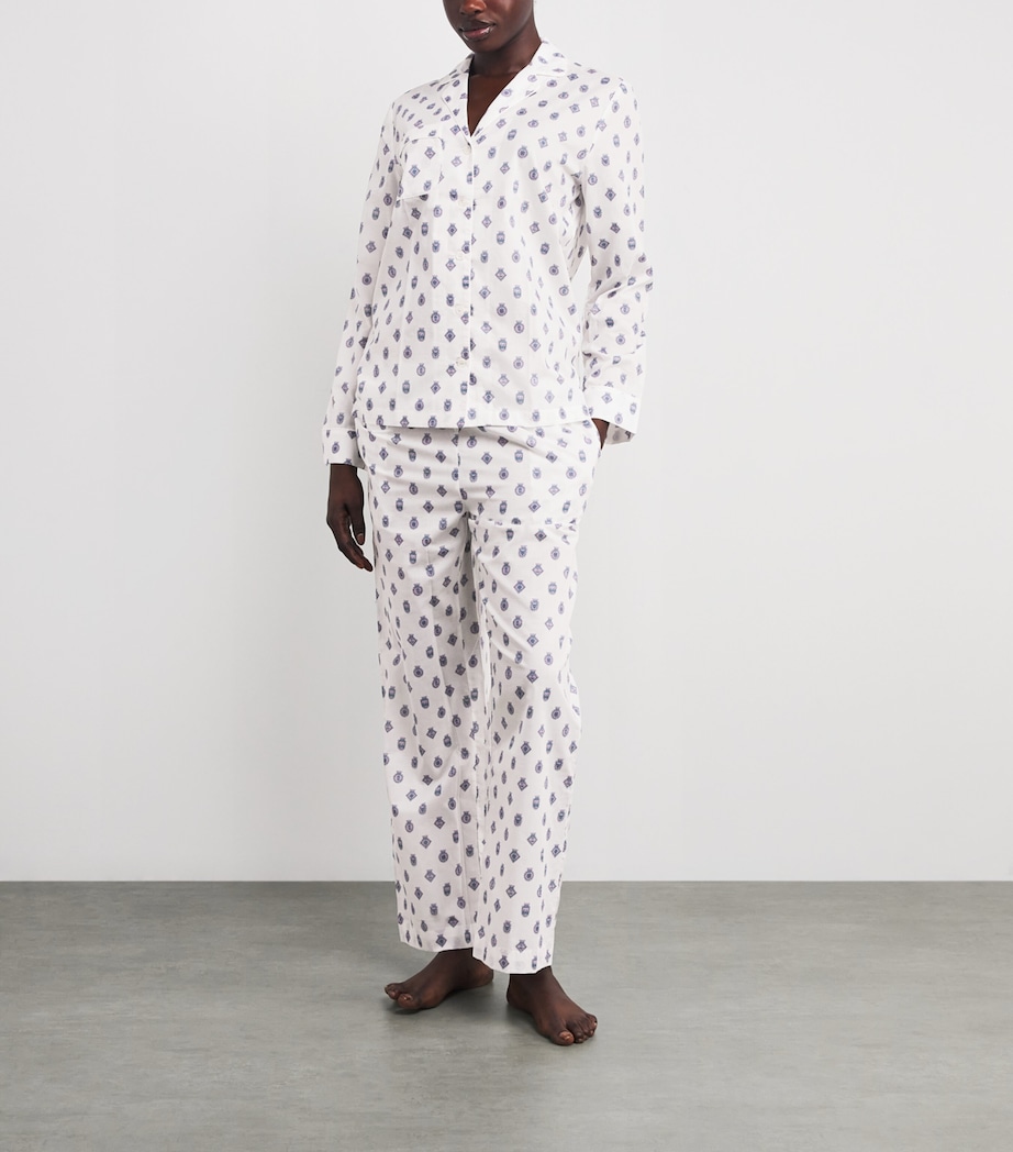 Cotton Printed Ledbury Pyjama Set 83 WHITE Image 2