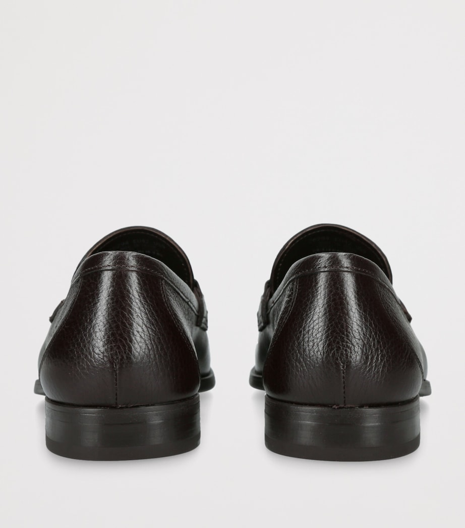 Leather Horsebit Loafers DARK BROWN Image 2