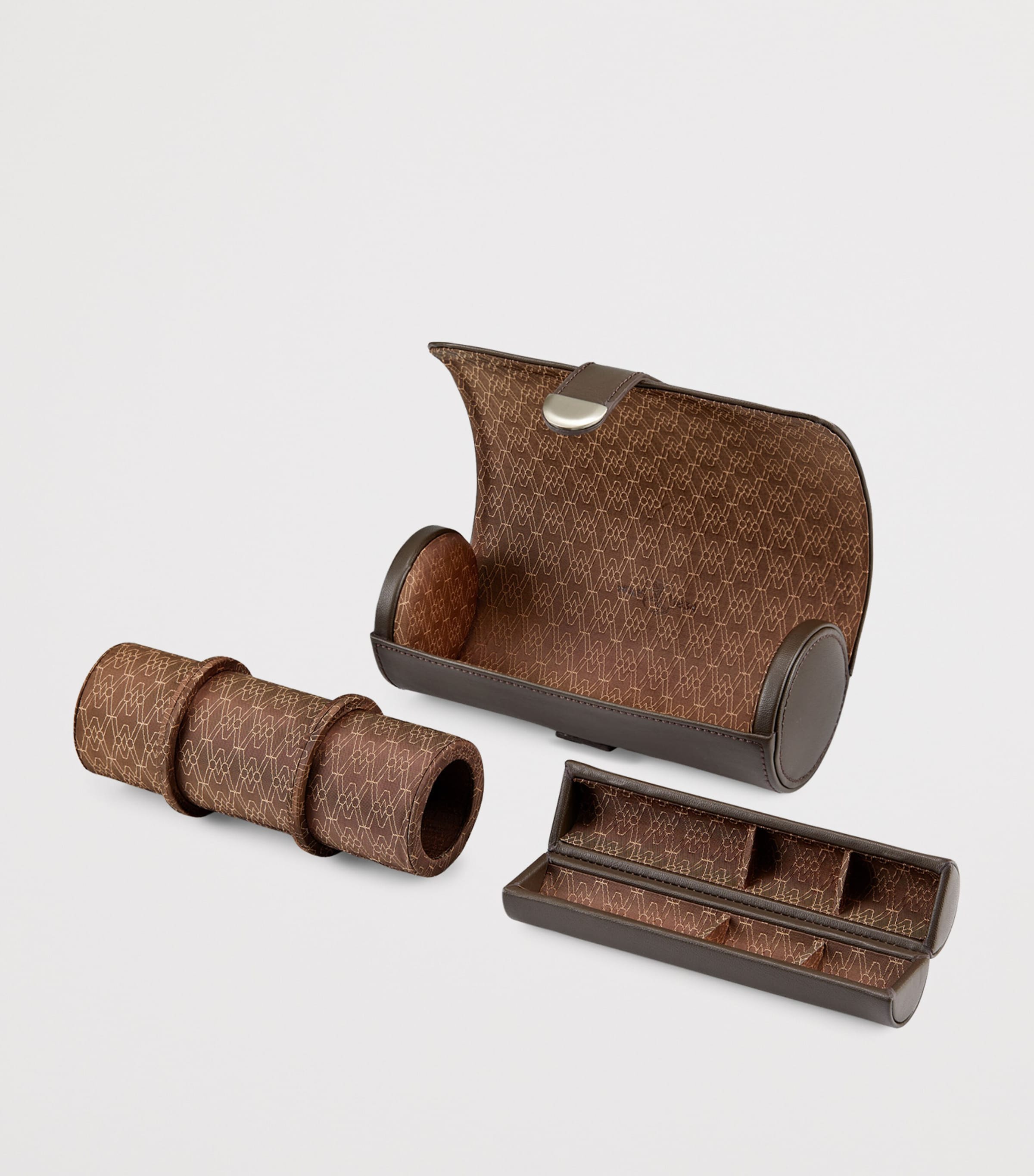 Vegan Earth Triple Watch Roll COFFEE Image 4