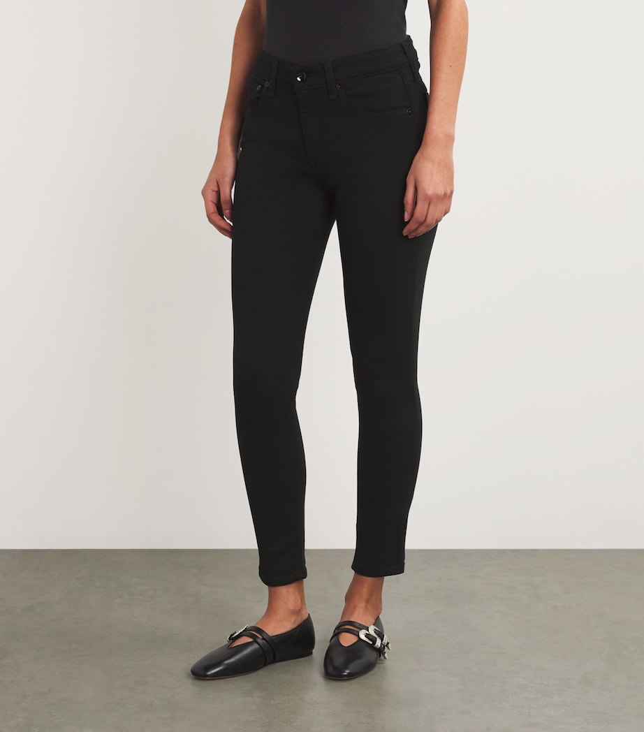 Cate Mid-Rise Skinny Jeans BLACK Image 6