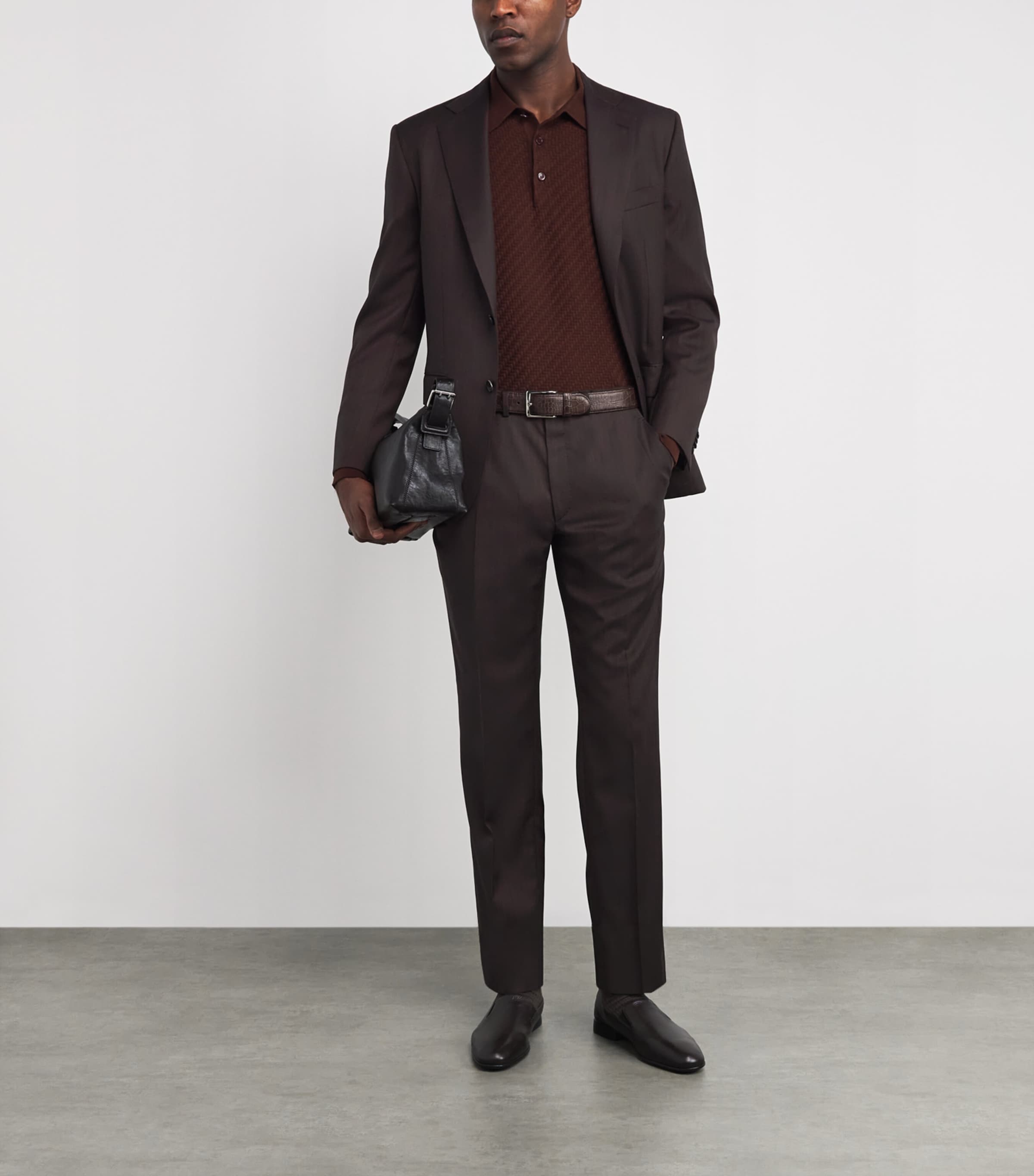 Wool-Silk Plume 2-Piece Suit 2400 Image 2