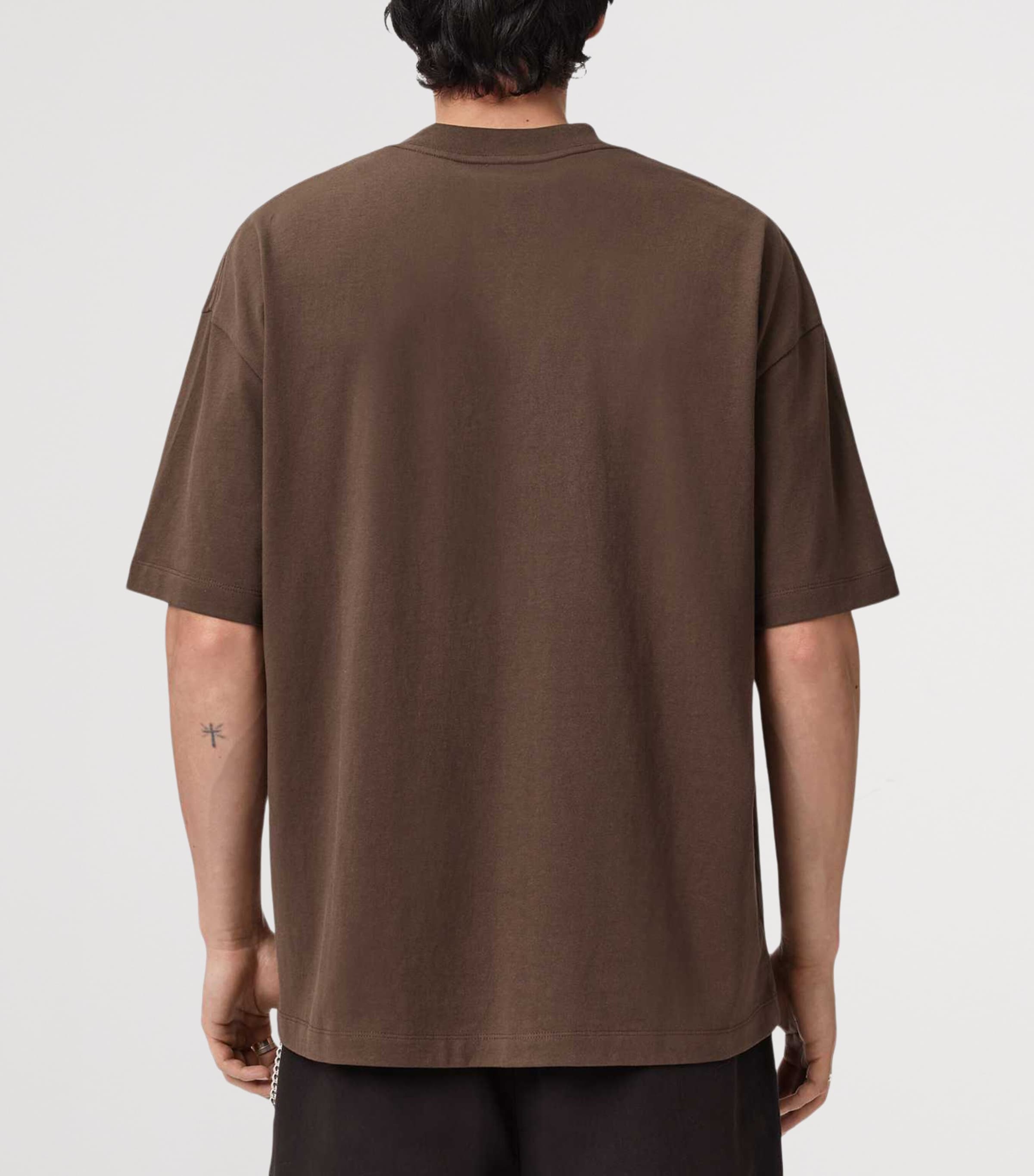 Organic Cotton Xander Oversized T-Shirt BITTER BROWN Image 5