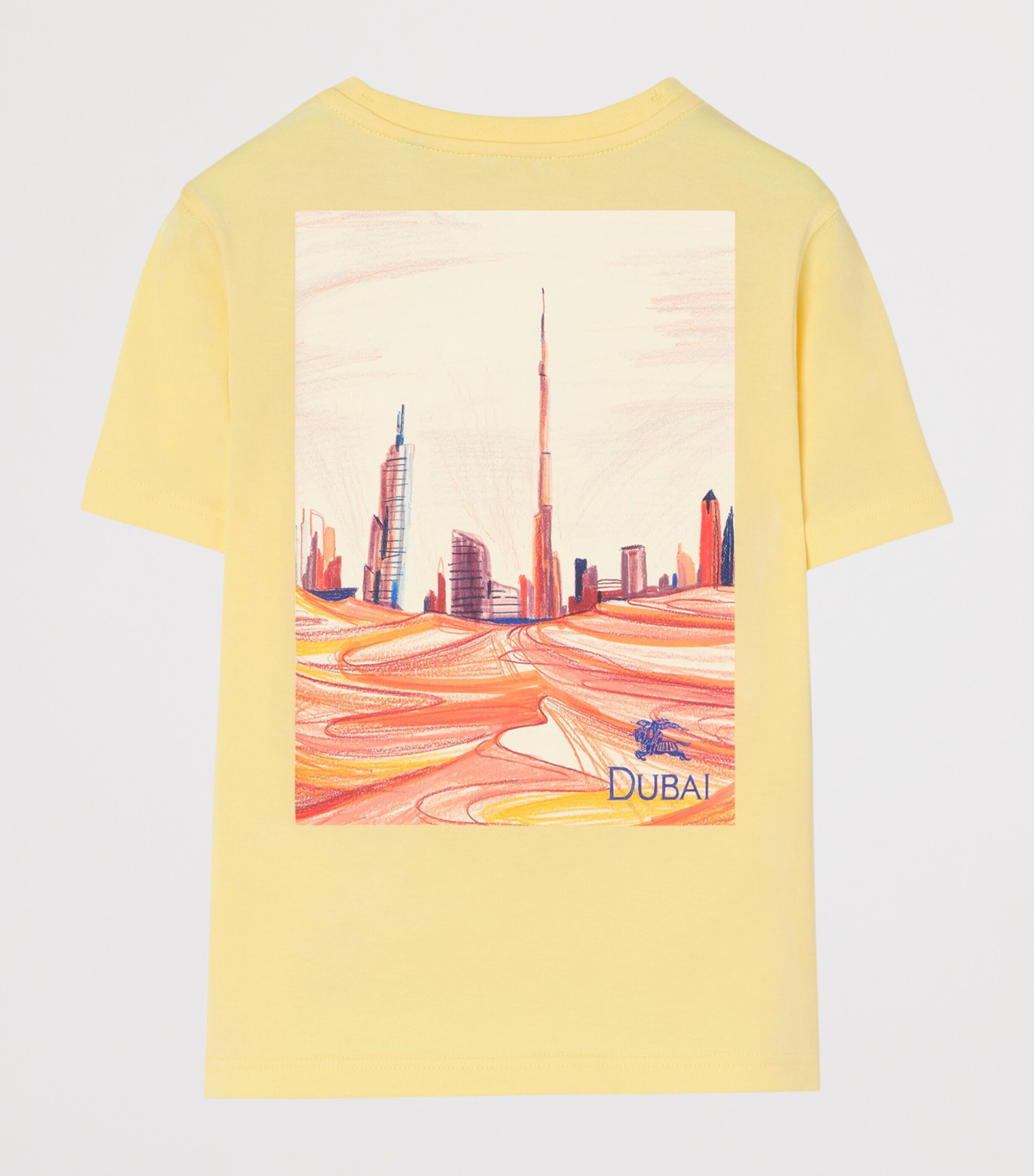 Burberry Kids Cotton Dubai Bear T-Shirt (4-12 Years) Straw Image 2