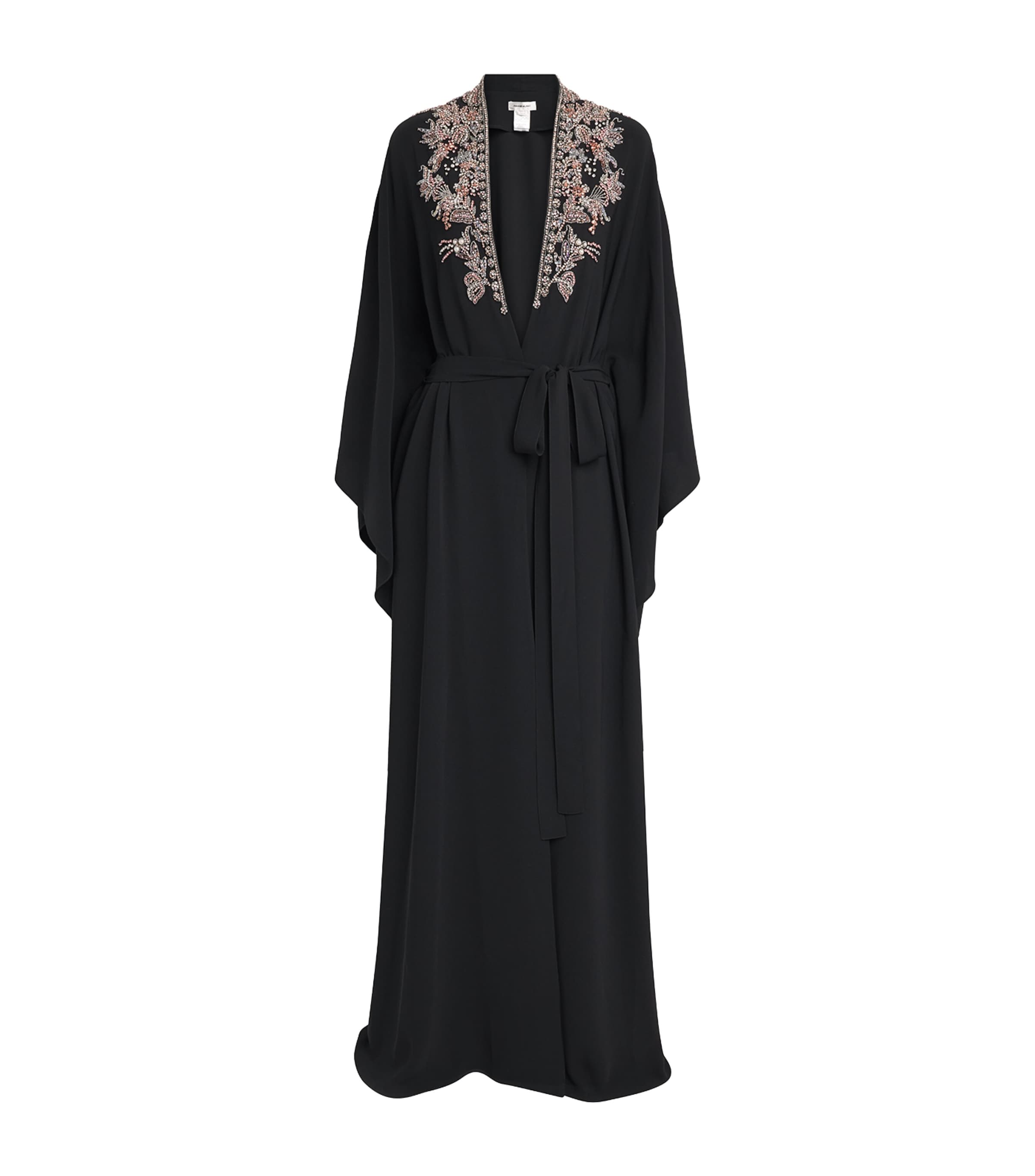 Zuhair Murad Womens Cady Embellished Cape Blk/mlt Jwlry Image 1