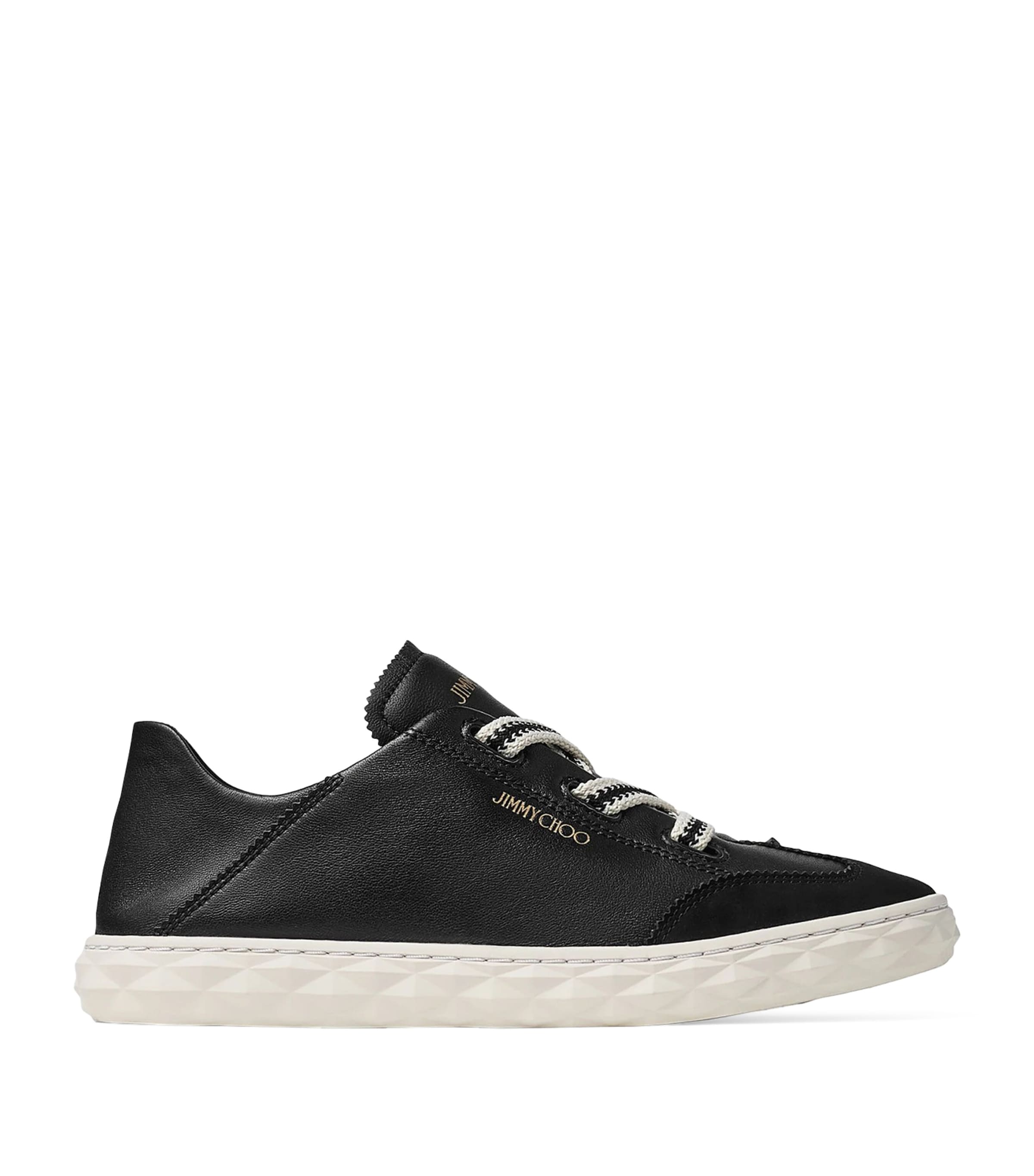 Jimmy Choo Diamond Light Flex Leather Lace-up Sneakers