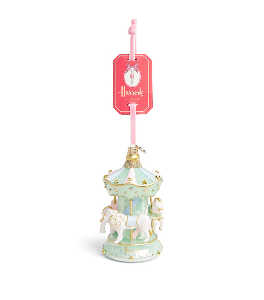 Embellished Carousel Tree Decoration MULTI Image 1