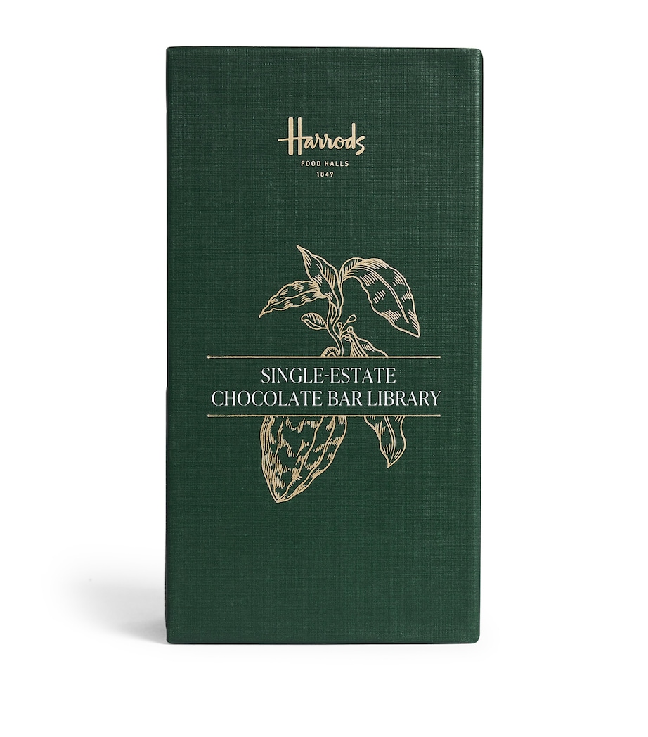 Harrods Single-Estate Chocolate Bar Library Gift Set (5 x 70g) NO COLOUR Image 1