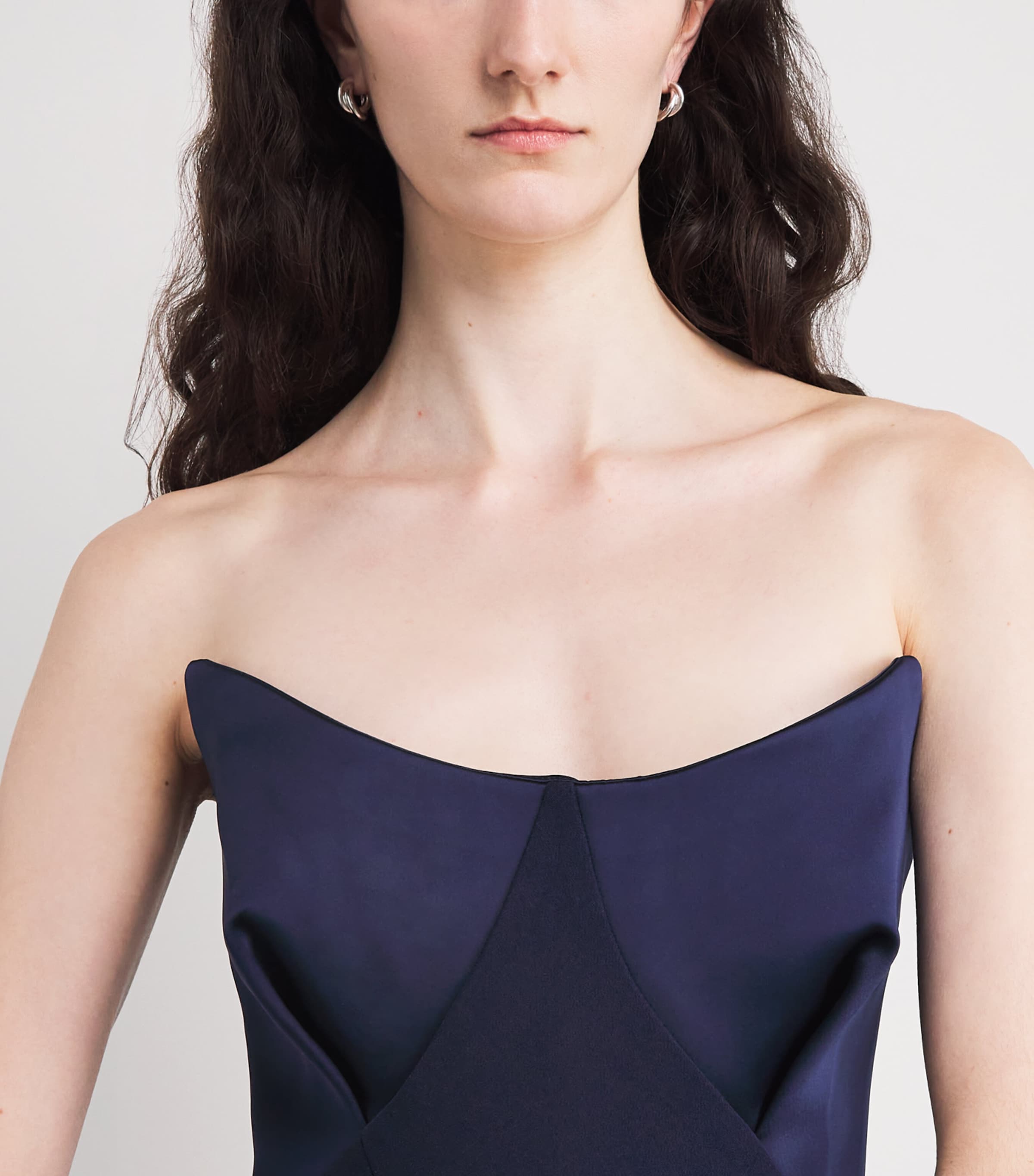 Crepe Strapless Gown MARITIME BLUE Image 4