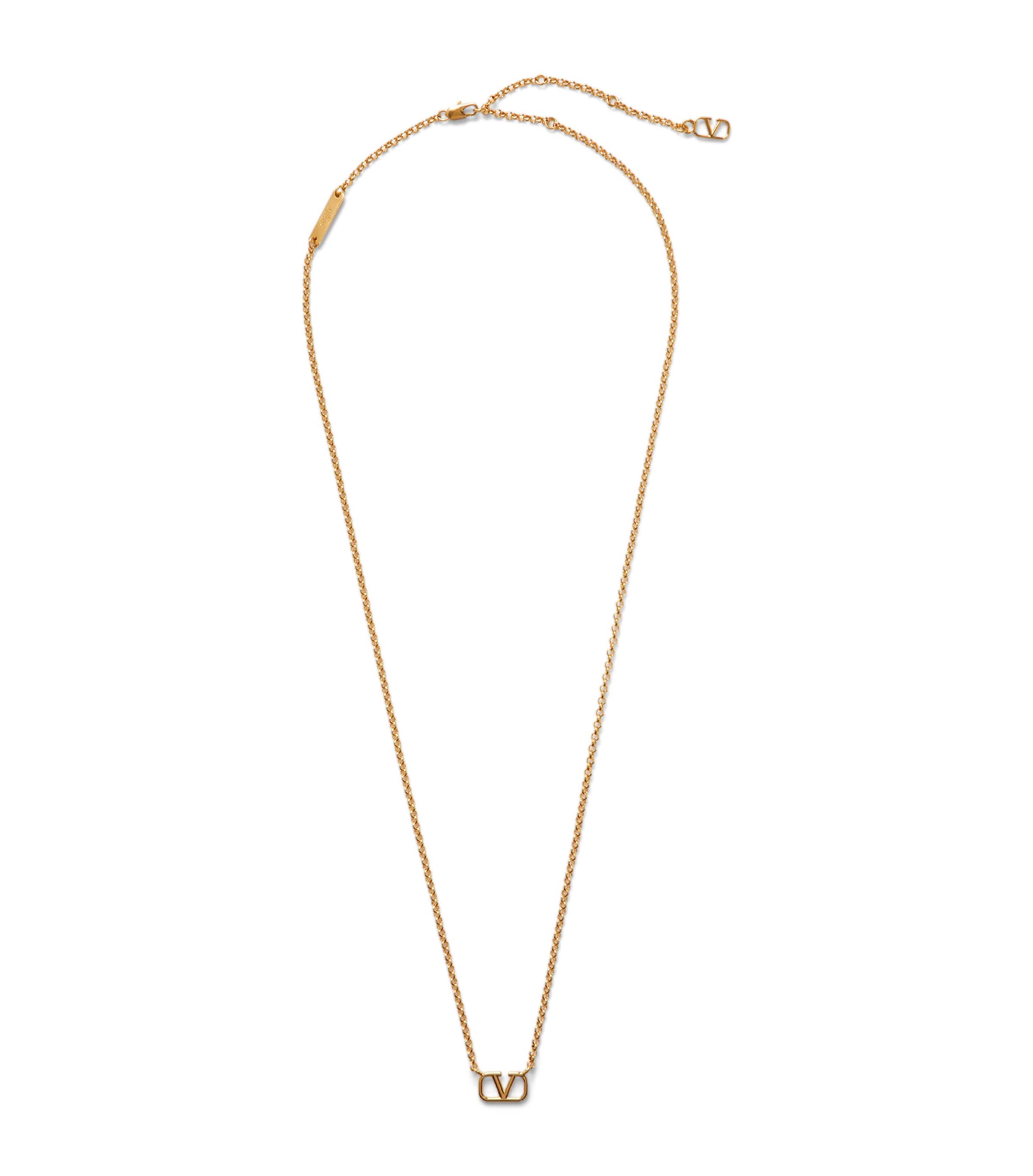 Valentino Garavani VLogo Necklace | Fashion Jewellery | Necklaces | Designers | Valentino Garavani | Men Clothing | Knitwear | Cardigans | Women Clothing | Skirts | Mini Skirts | Women Shoes | Boots | Biker Boots