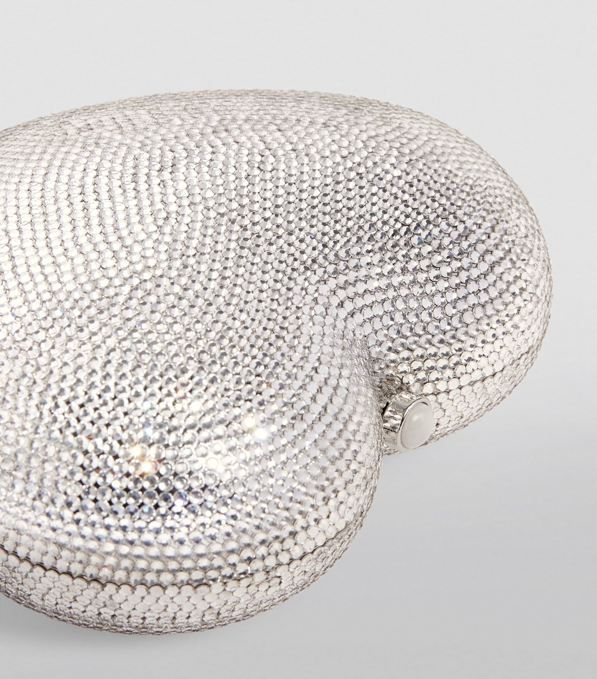 L'Amour Petit Cœur Clutch Bag SRHIN-SILVER RHINE Image 7