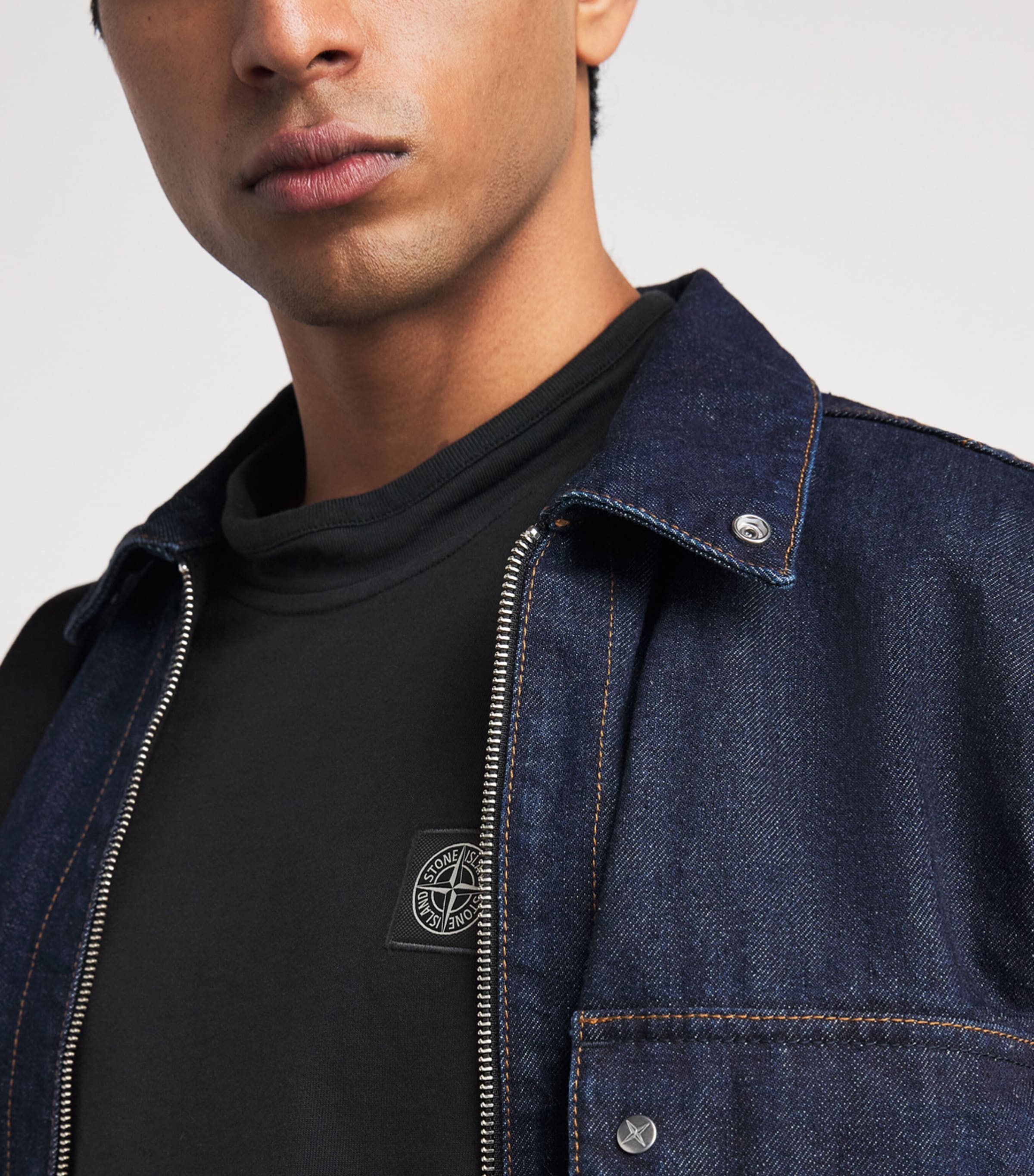 Stone Island Mens Organic Cotton Old Effect T-Shirt Image 3