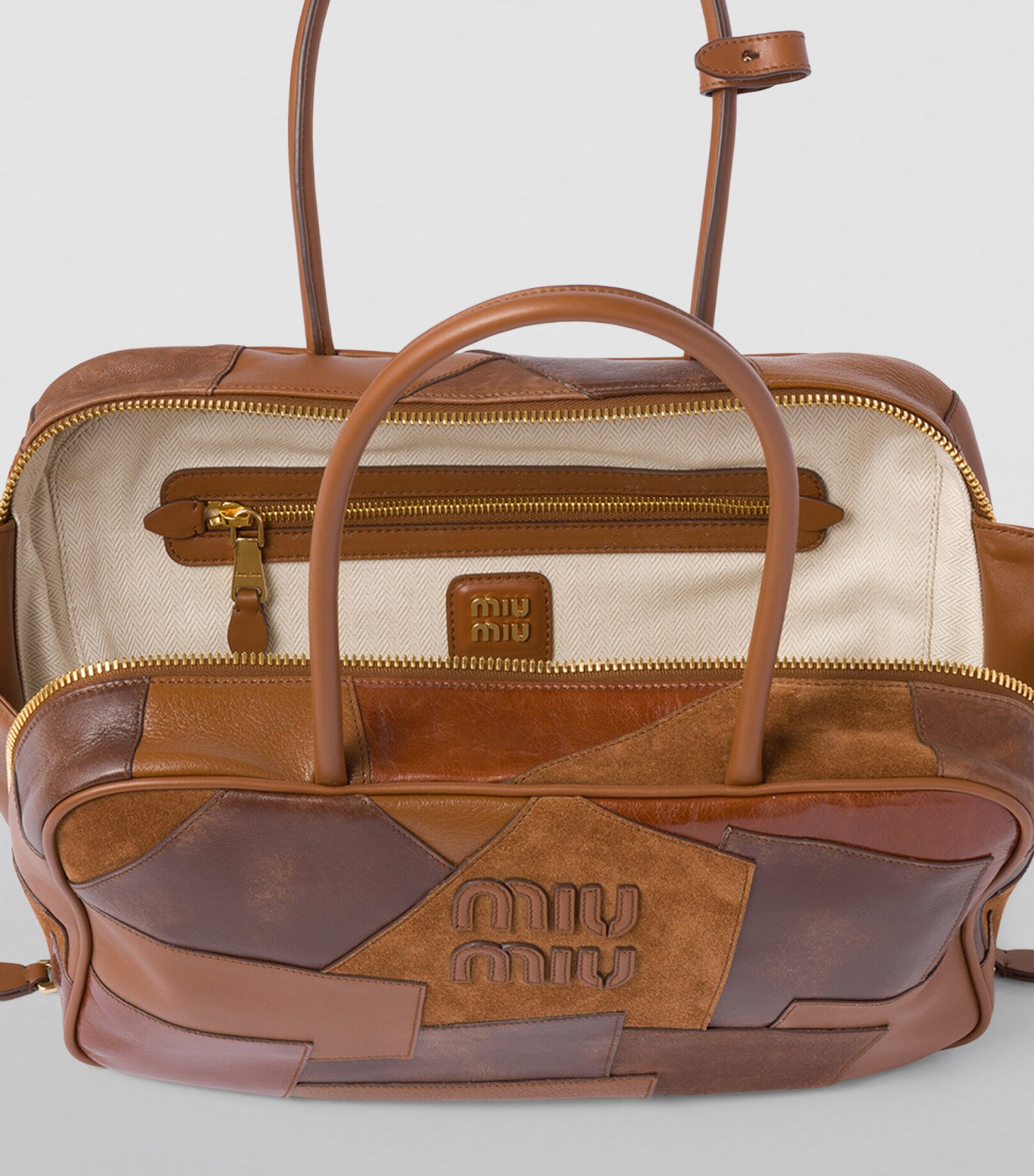 Patchwork Top-Handle Bag F0046 Image 5