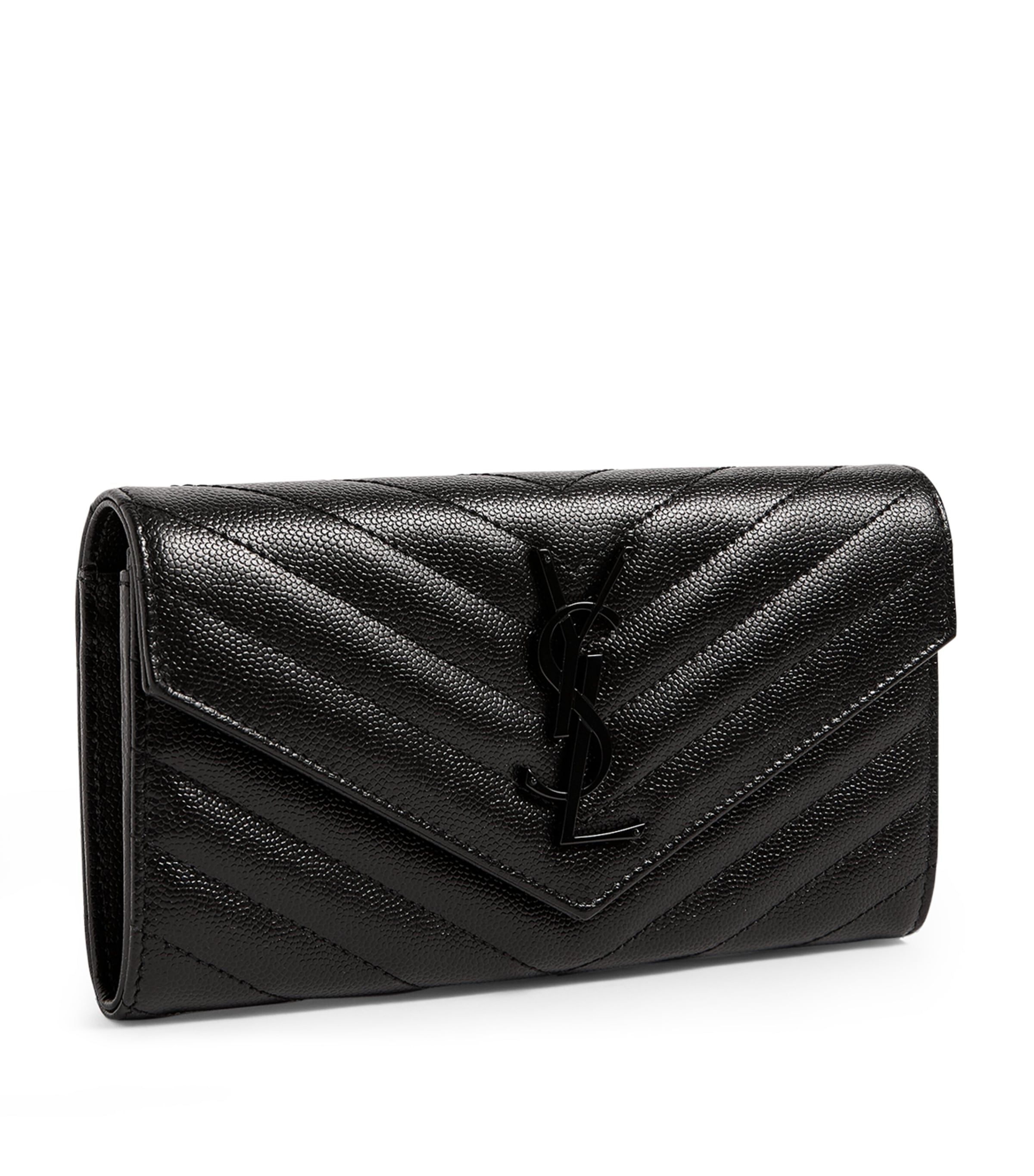 Monogram Saint Laurent Matelassé Large Flap Wallet 1000 Image 4
