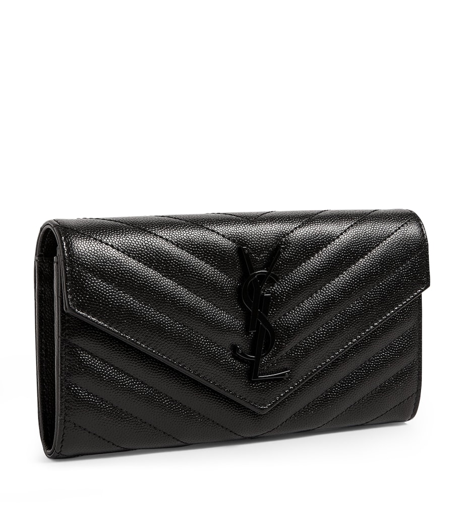Monogram Saint Laurent Matelassé Large Flap Wallet 1000 Image 4